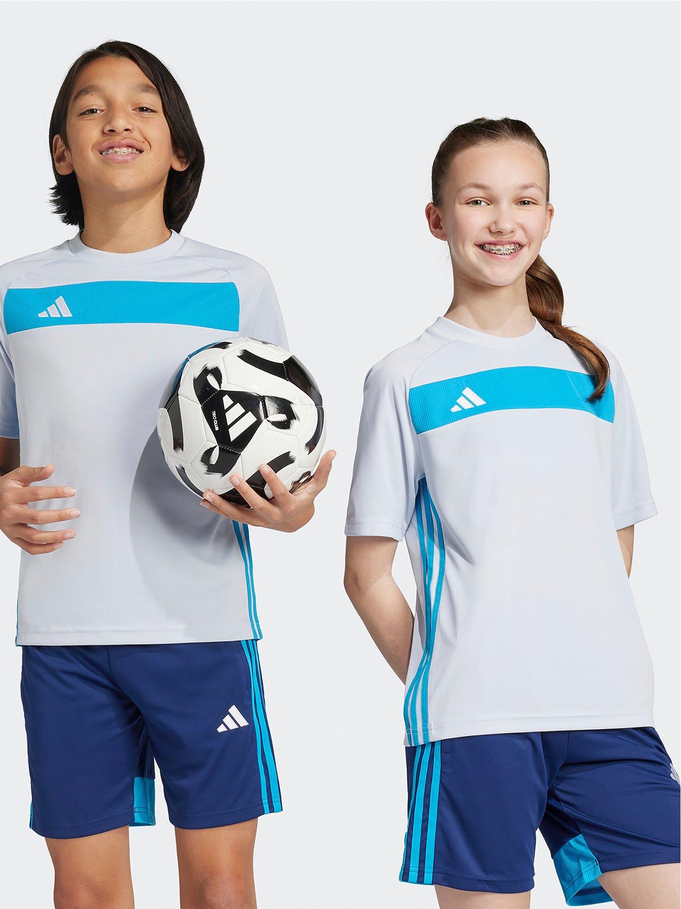 undefined Youth Tiro Essential Jersey - Grey/Blue
