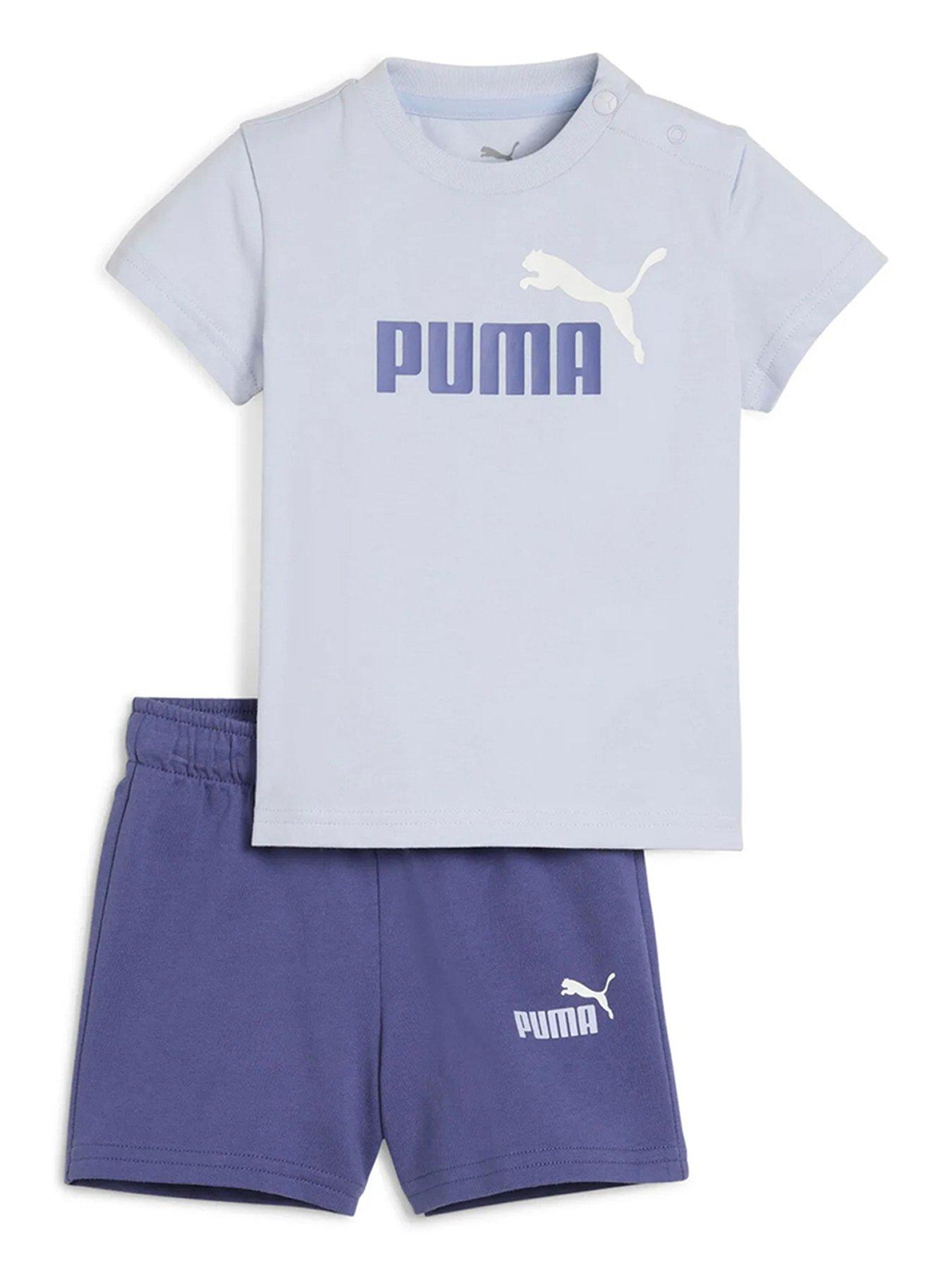 undefined Toddler Unisex T-Shirt and Short Set - Blue