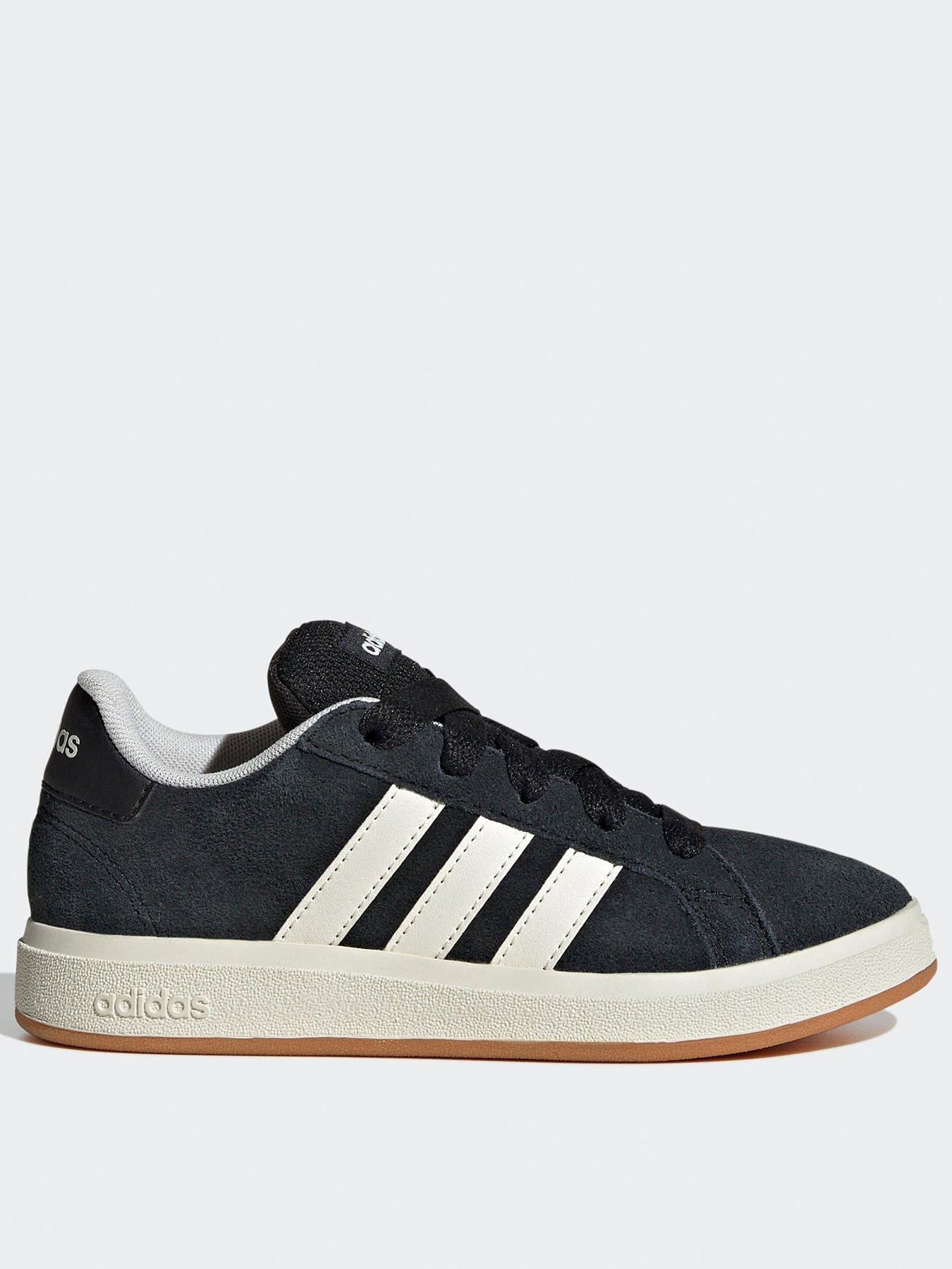 adidas Sportswear Kids Unisex Grand Court 00s Shoes Kids, Core Black/Off White/Gum10, Size 2 Older
