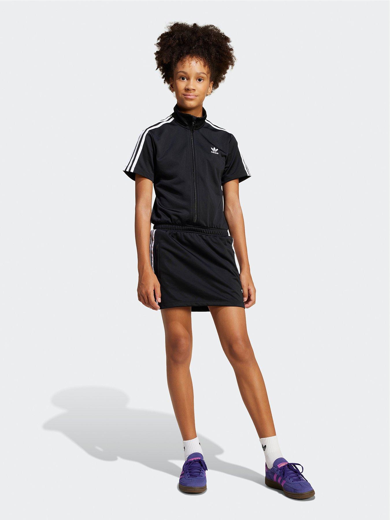 adidas Originals Junior Girls Firebird Dress, Black, Size 12-13 Years