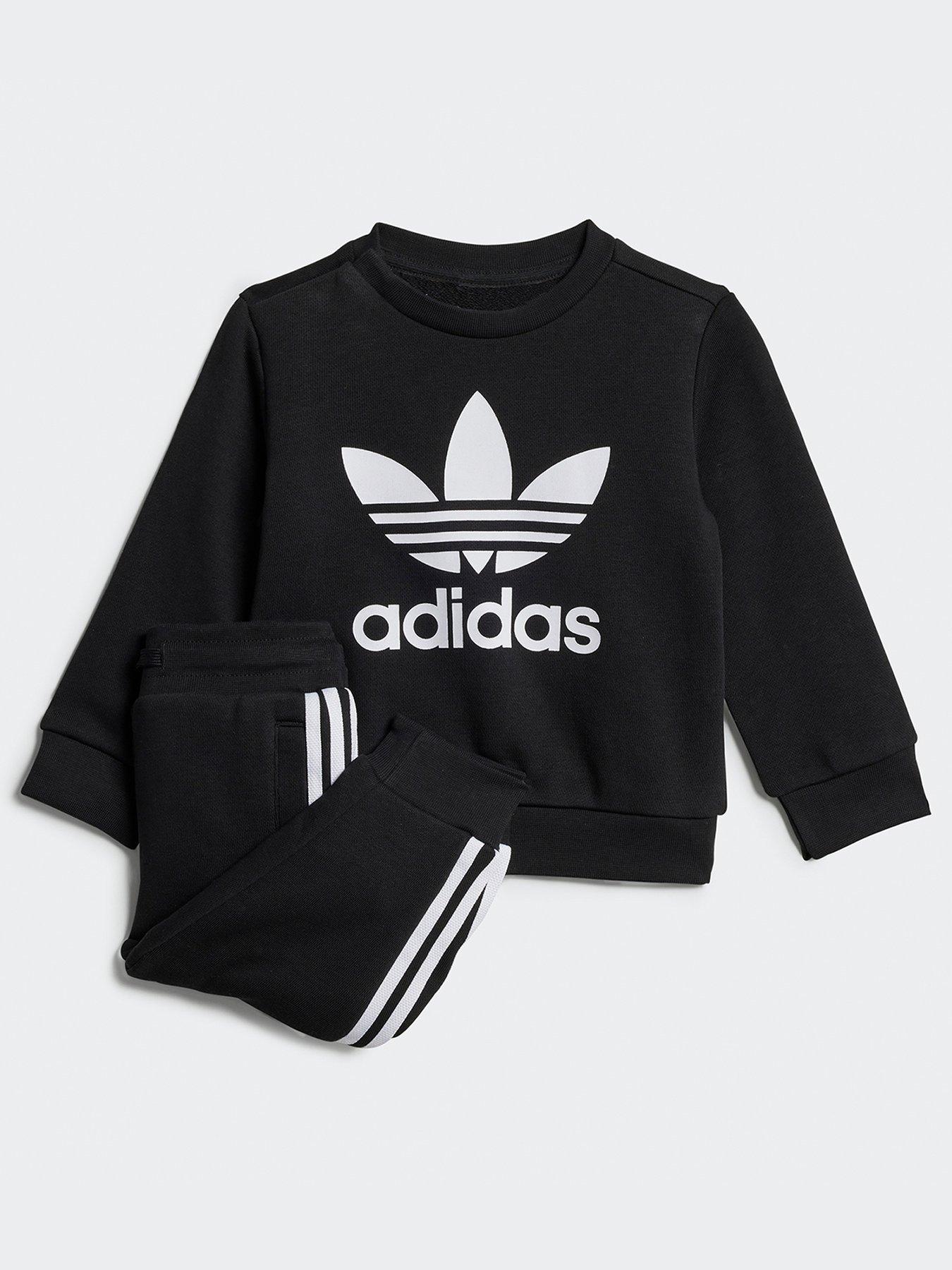 undefined Infant Unisex Crew Tracksuit - Black