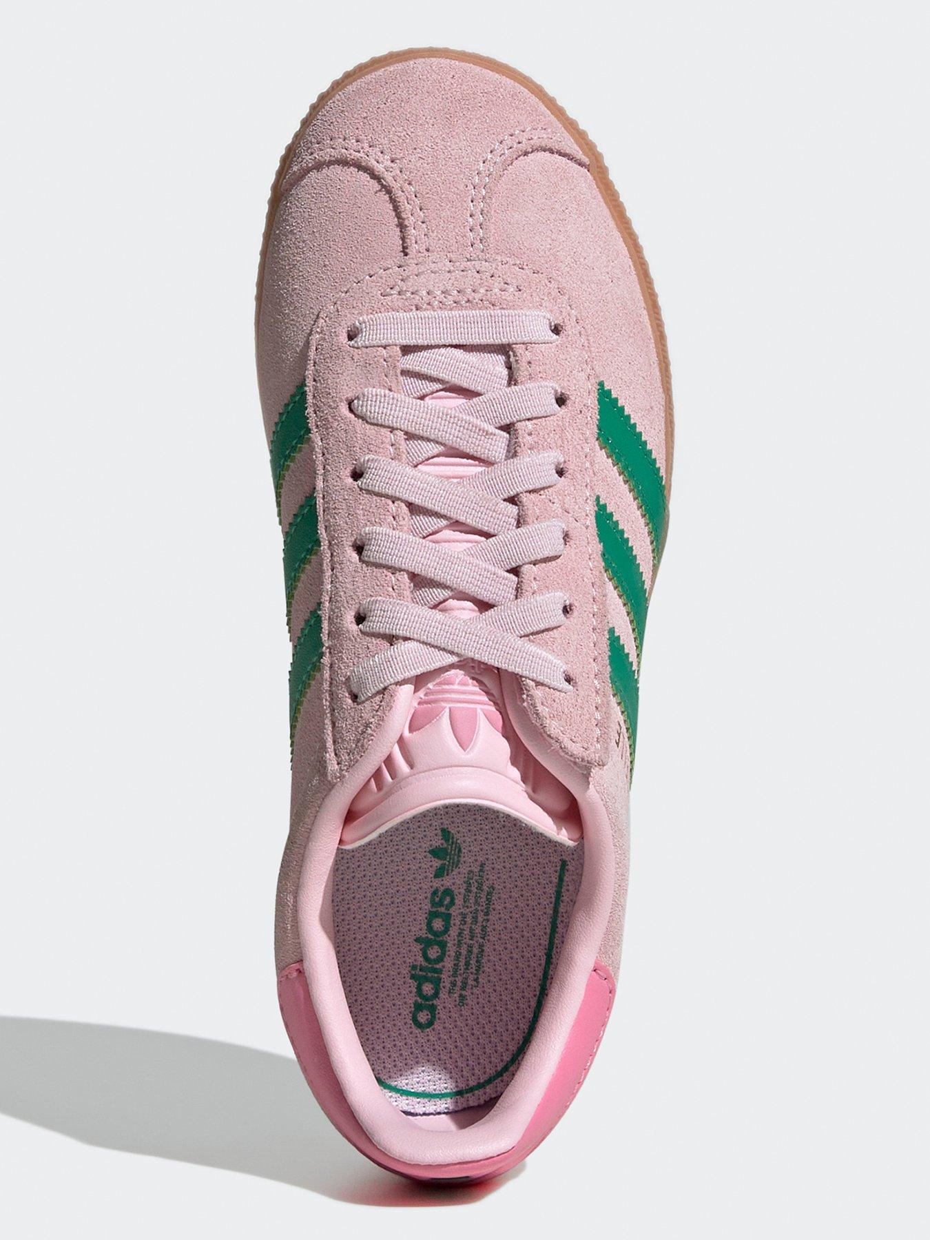 Image 4 of 8 of adidas Originals Kids Unisex Gazelle Comfort Closure Elastic Lace Shoes Kids - Pink