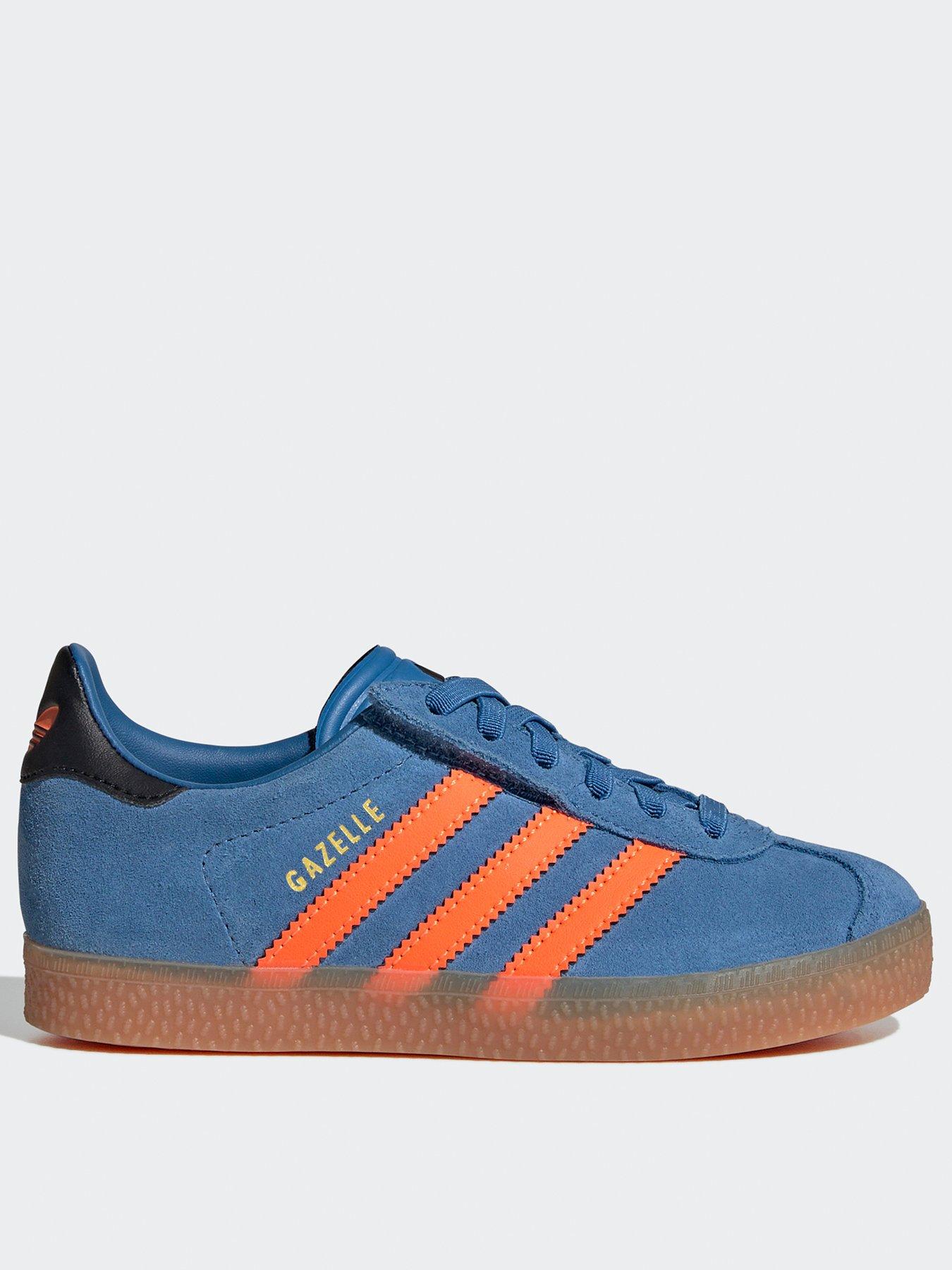 undefined Kids Unisex Gazelle Comfort Closure Elastic Lace Shoes Kids - Blue