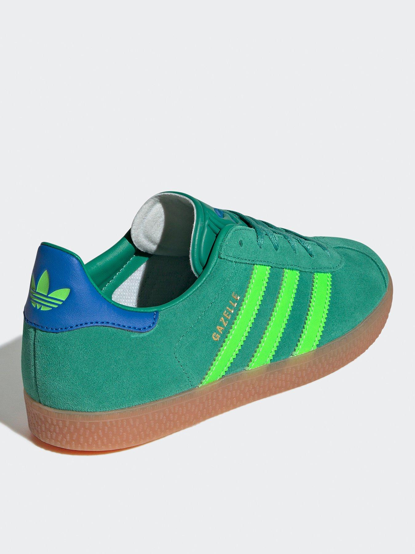 adidas gazelle silver green womens KIDS GAZELLE BOLD SEMI GREEN SPARK  NRML