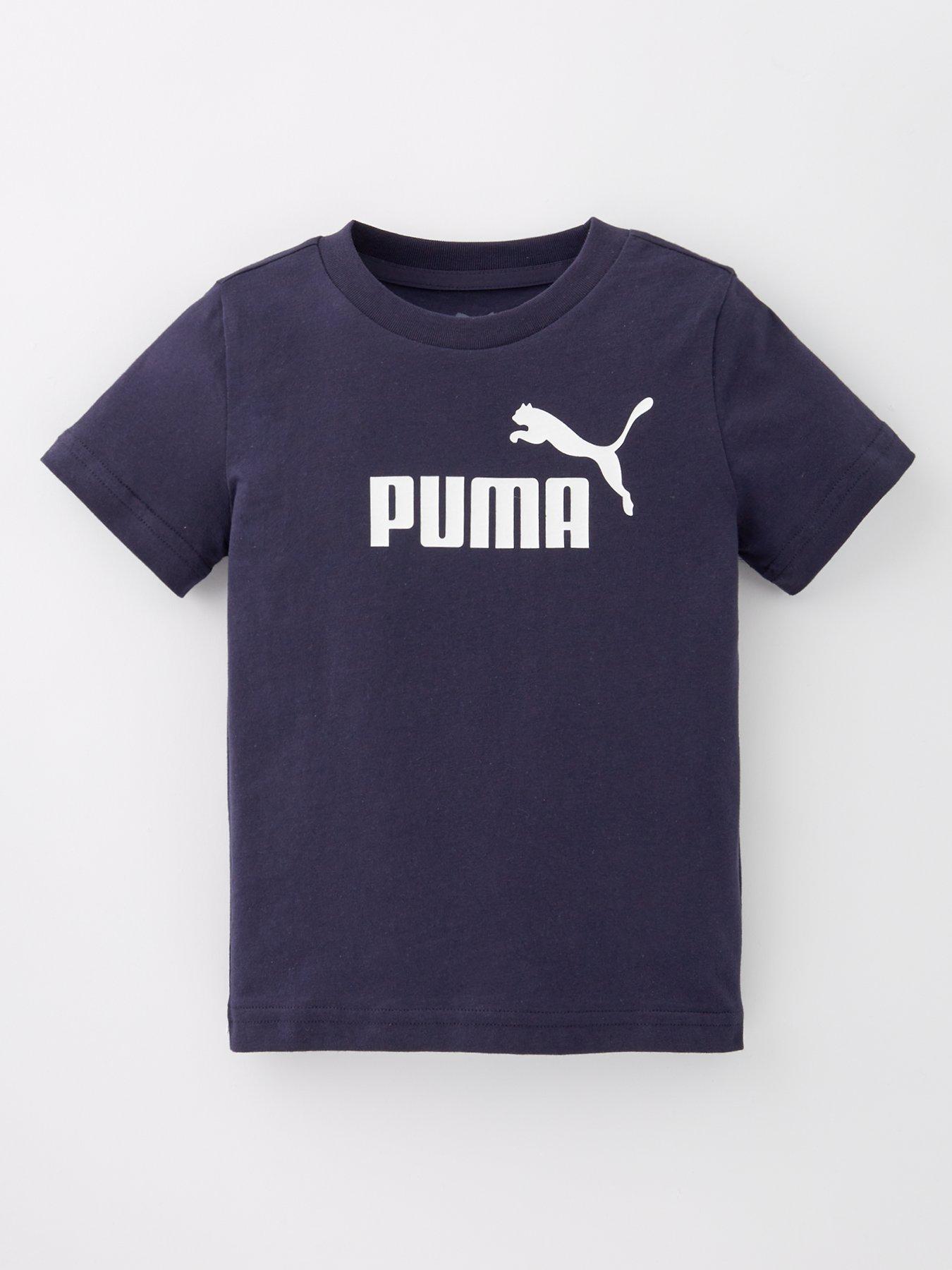 undefined Kids Unisex Logo T-Shirt - Navy