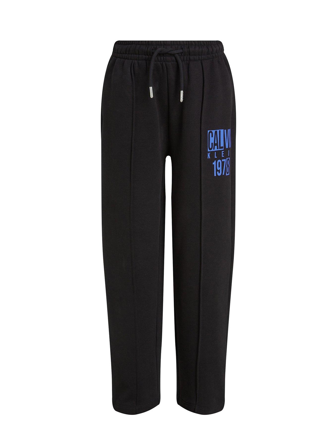 undefined Boys Peached Terry Pintuck Jogger - Black