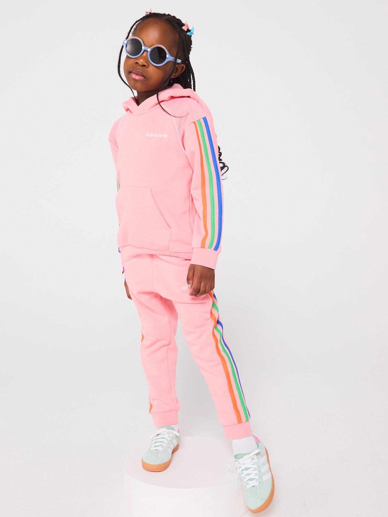 undefined Kids Unisex Hoodie Tracksuit - Pink