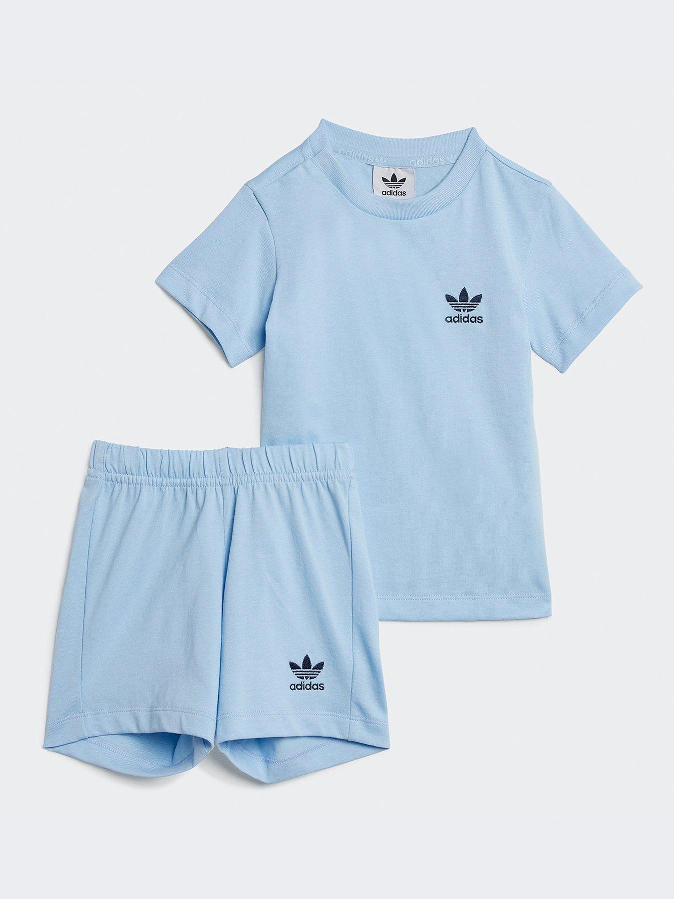 undefined Infant Unisex Shorts Tee Set  - Blue