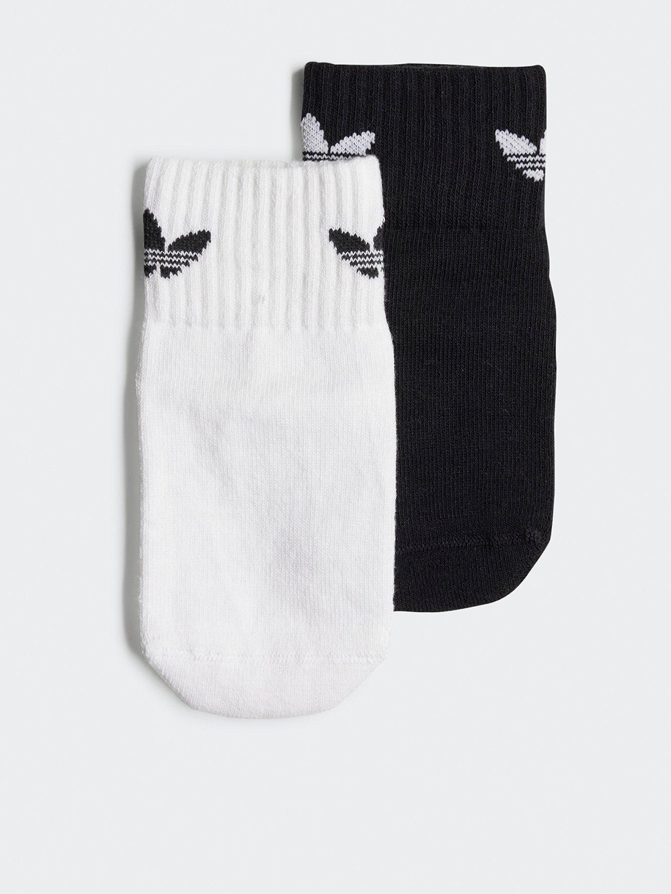 adidas Originals: Kids Unisex Anti-Slip Socks 2 Pairs - Black