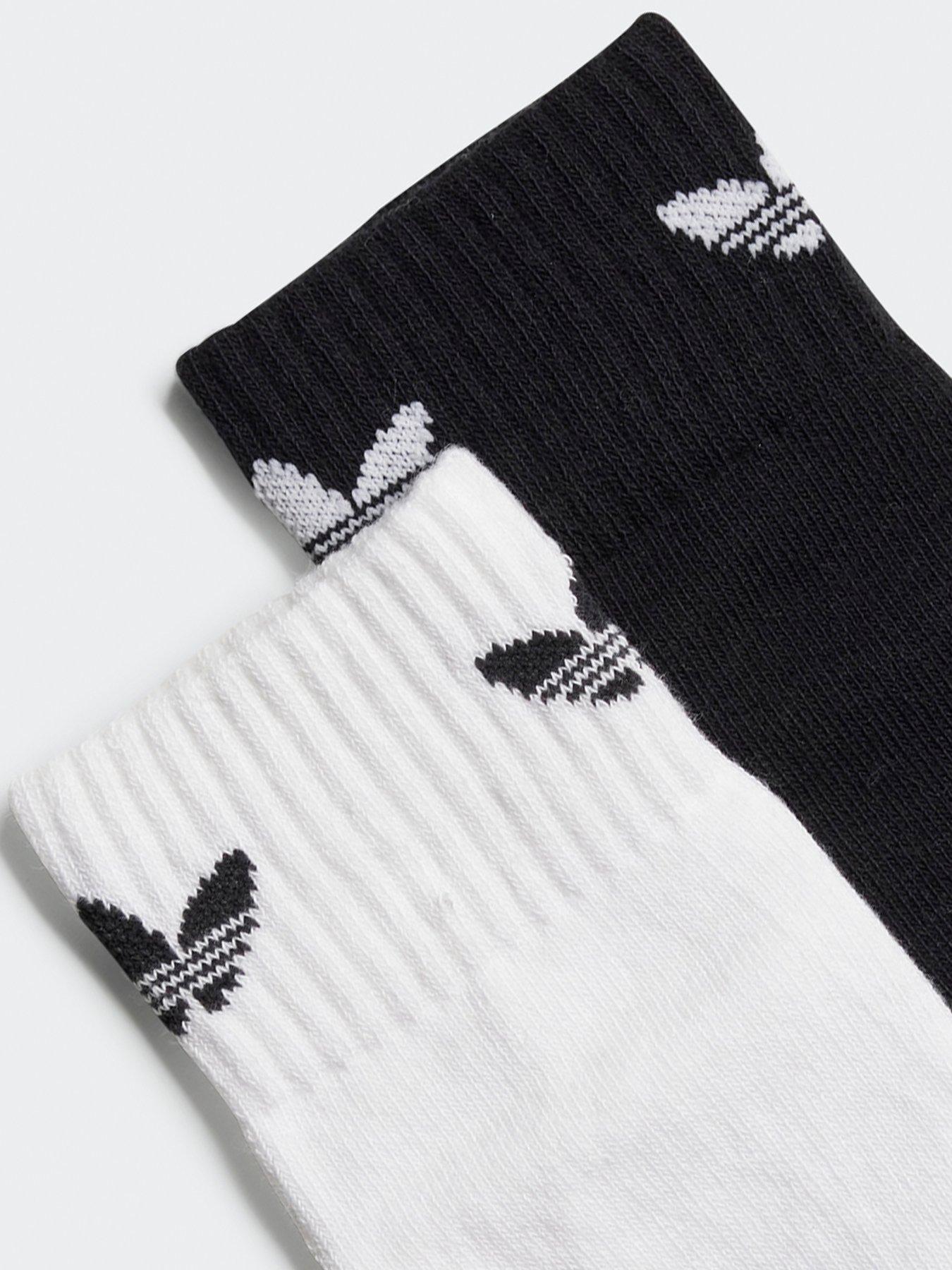Image 2 of 2 of adidas Originals Kids Unisex Anti-Slip Socks 2 Pairs - Black