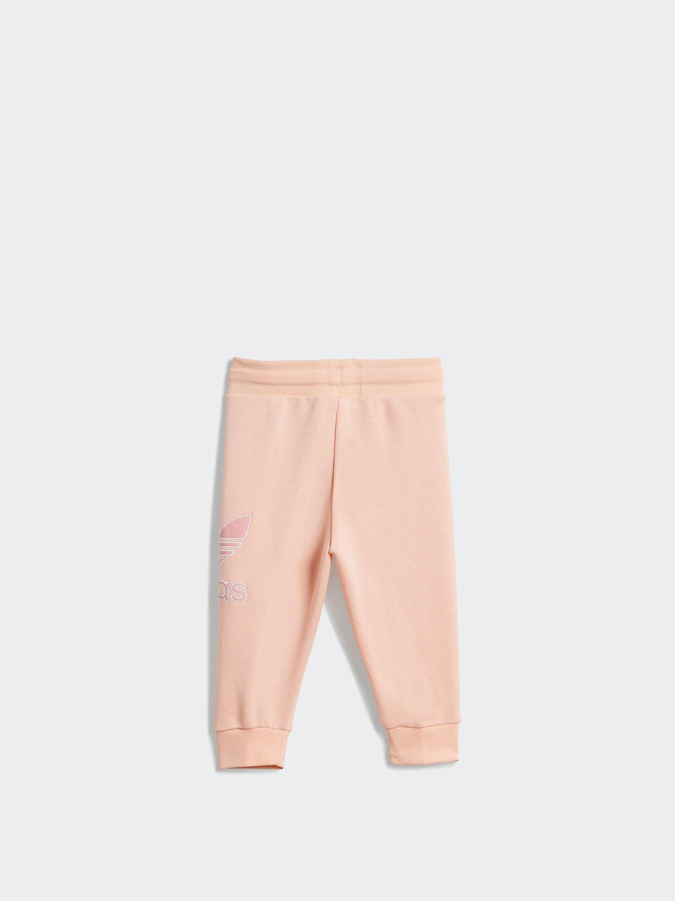 Image 3 of 5 of adidas Originals Infant Unisex Hoodie Set Big Logo Execution - Pink