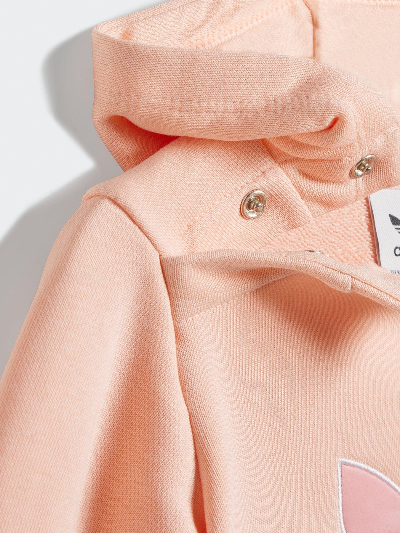 Image 4 of 5 of adidas Originals Infant Unisex Hoodie Set Big Logo Execution - Pink