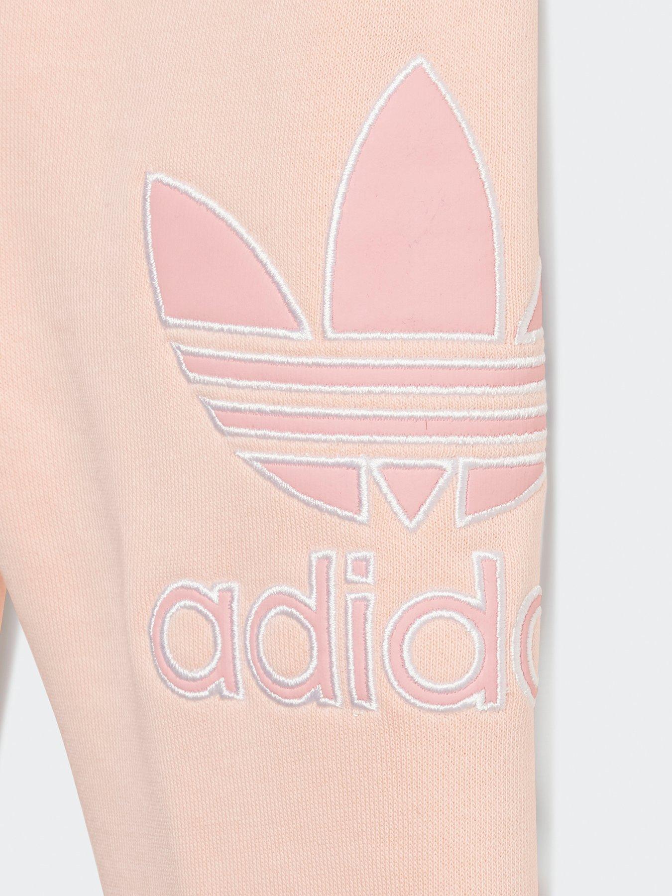 Image 5 of 5 of adidas Originals Infant Unisex Hoodie Set Big Logo Execution - Pink