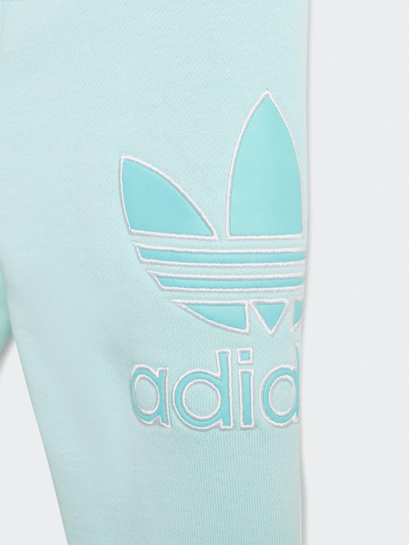 Image 5 of 5 of adidas Originals Infant Unisex Hoodie Set Big Logo Execution - Turquoise