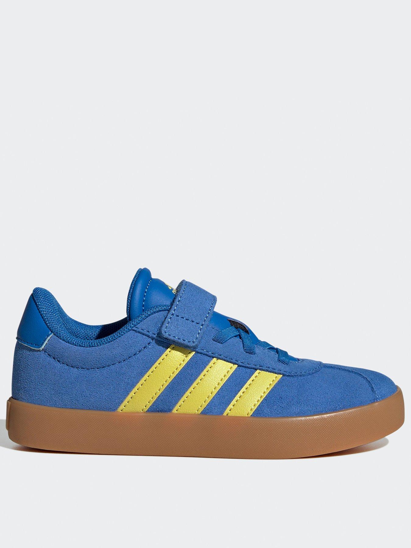 adidas Sportswear Kids Unisex VL Court 3.0 Shoes - Blue, Bright Royal/Pure Sulfur/Gum10, Size 10 Younger