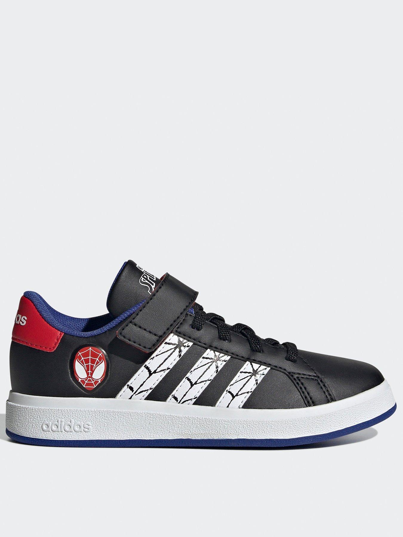 undefined Kids Unisex adidas x Marvel's Spider-Man Grand Court Shoes Kids - Black