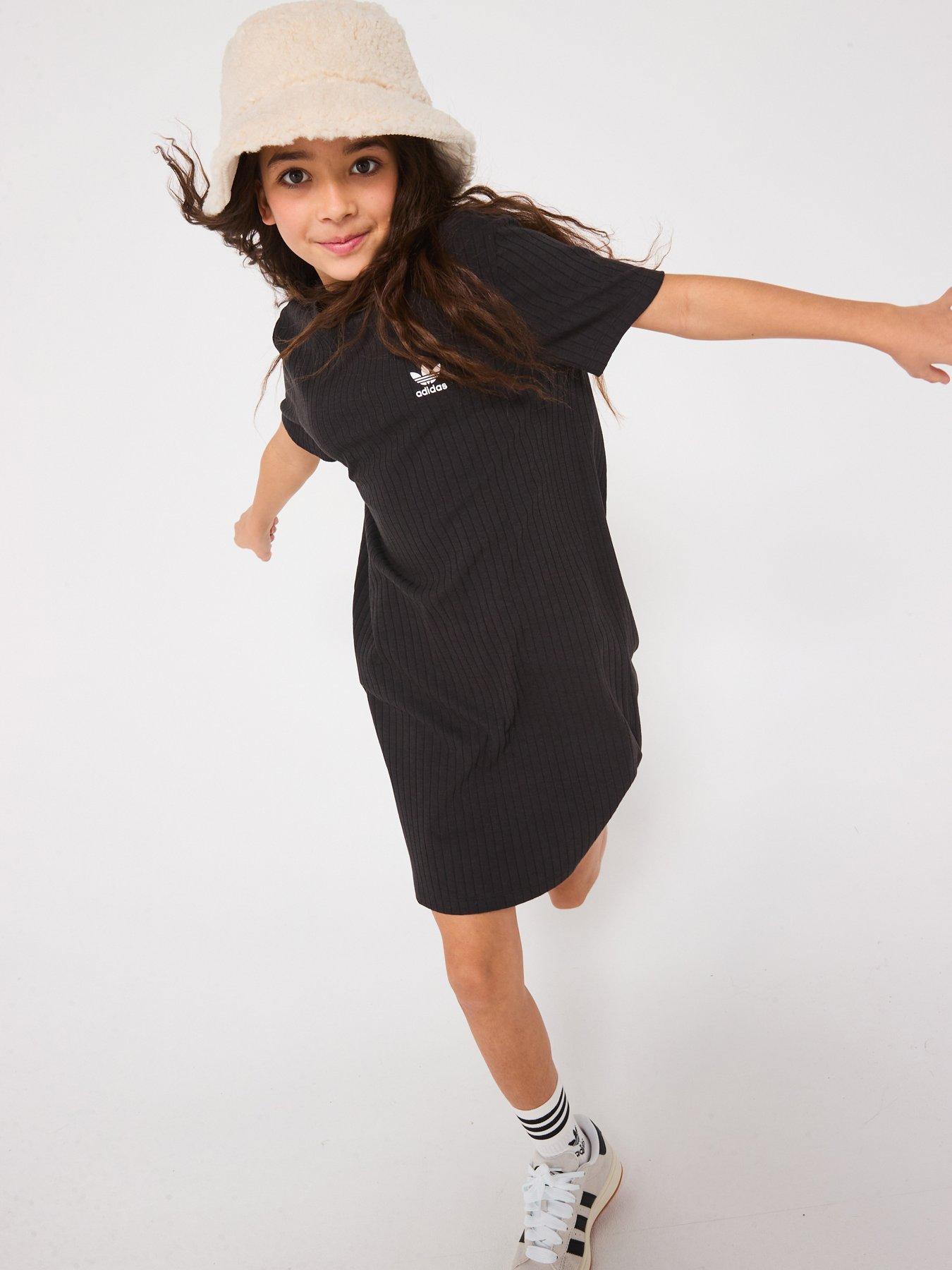 undefined Junior Girls Ribbed Dress - Black