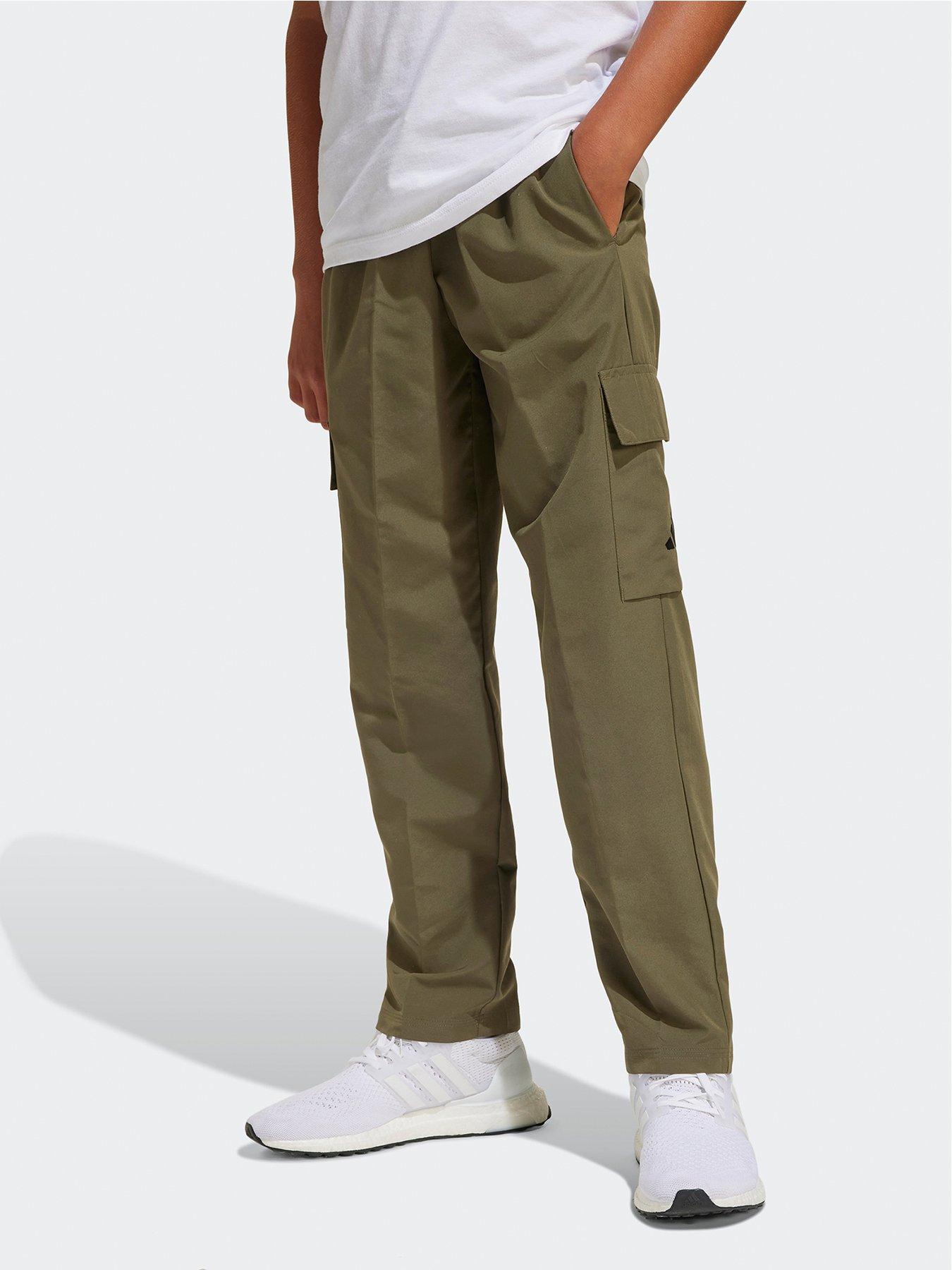 undefined Junior Boys Essentials Climacool Cargo Joggers  - Green
