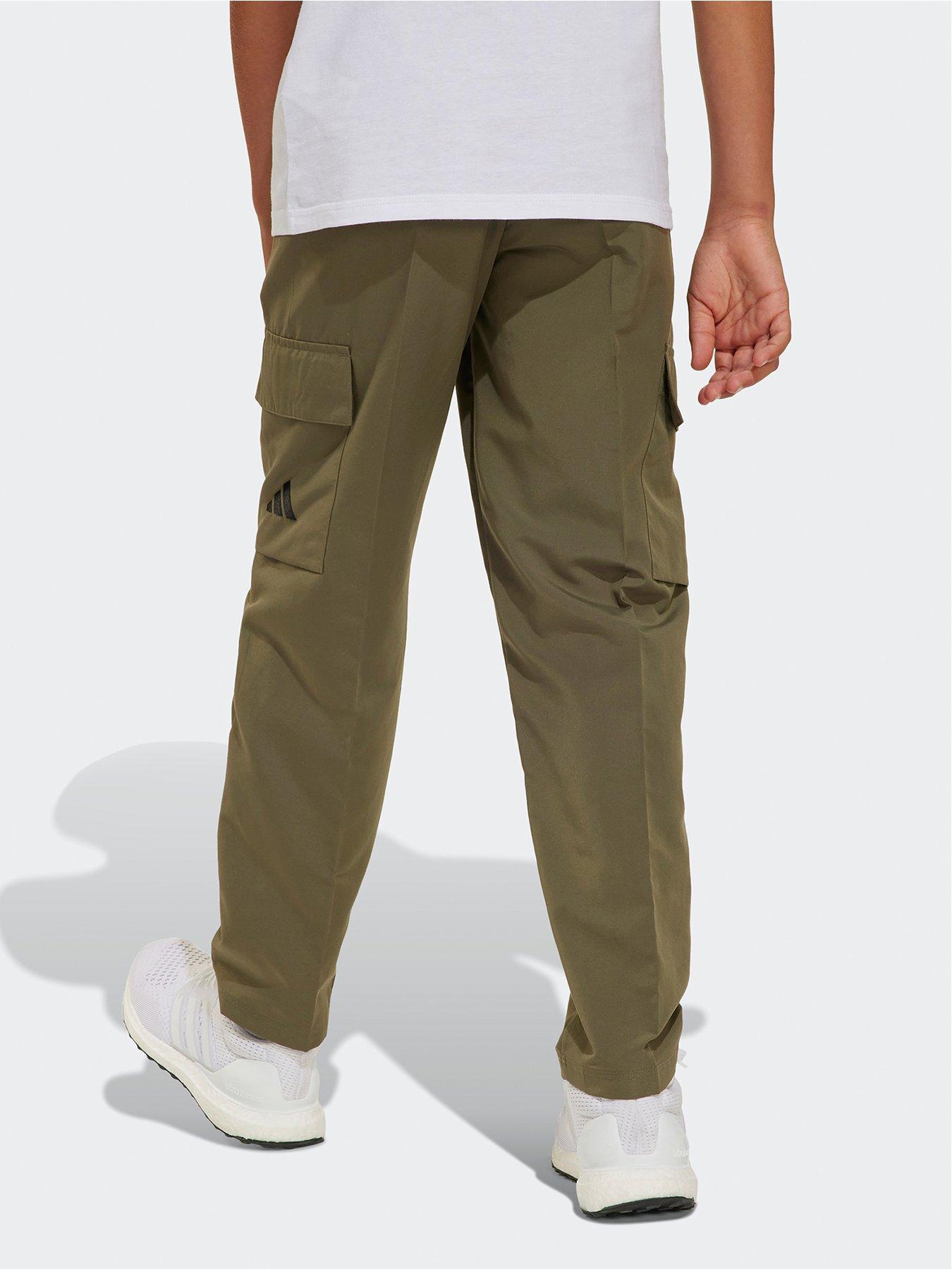 Image 2 of 5 of adidas Sportswear Junior Boys Essentials Climacool Cargo Joggers  - Green