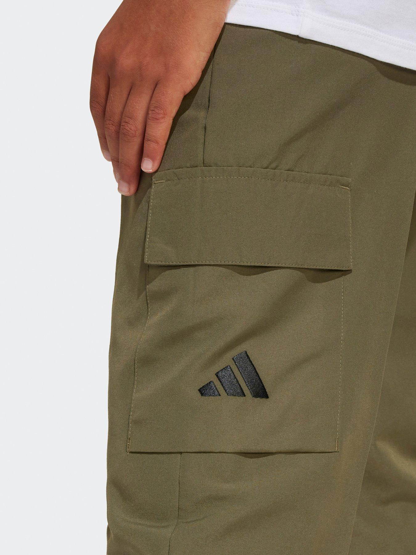 Image 4 of 5 of adidas Sportswear Junior Boys Essentials Climacool Cargo Joggers  - Green