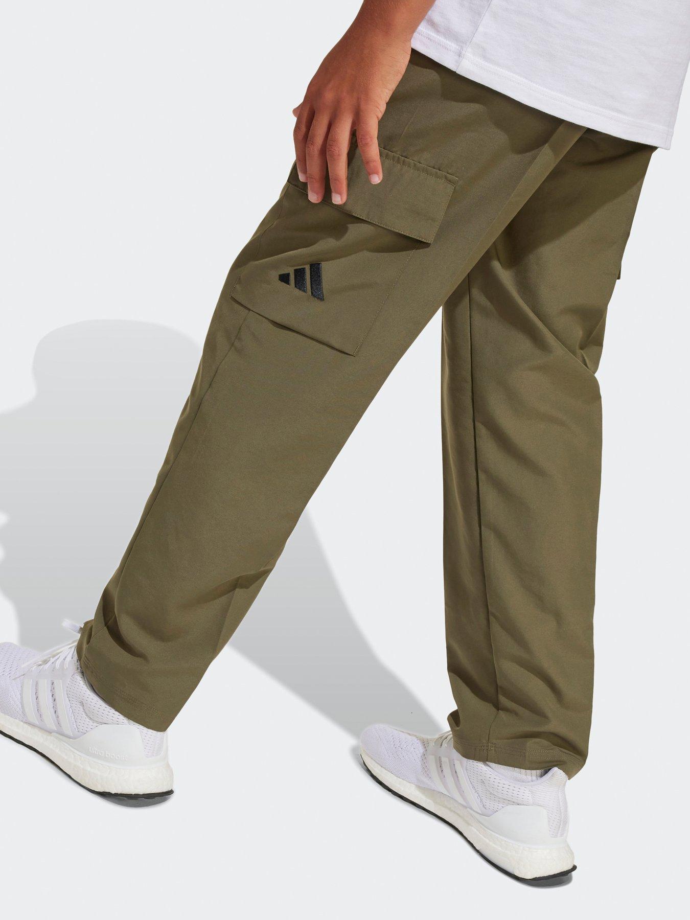 Image 5 of 5 of adidas Sportswear Junior Boys Essentials Climacool Cargo Joggers  - Green
