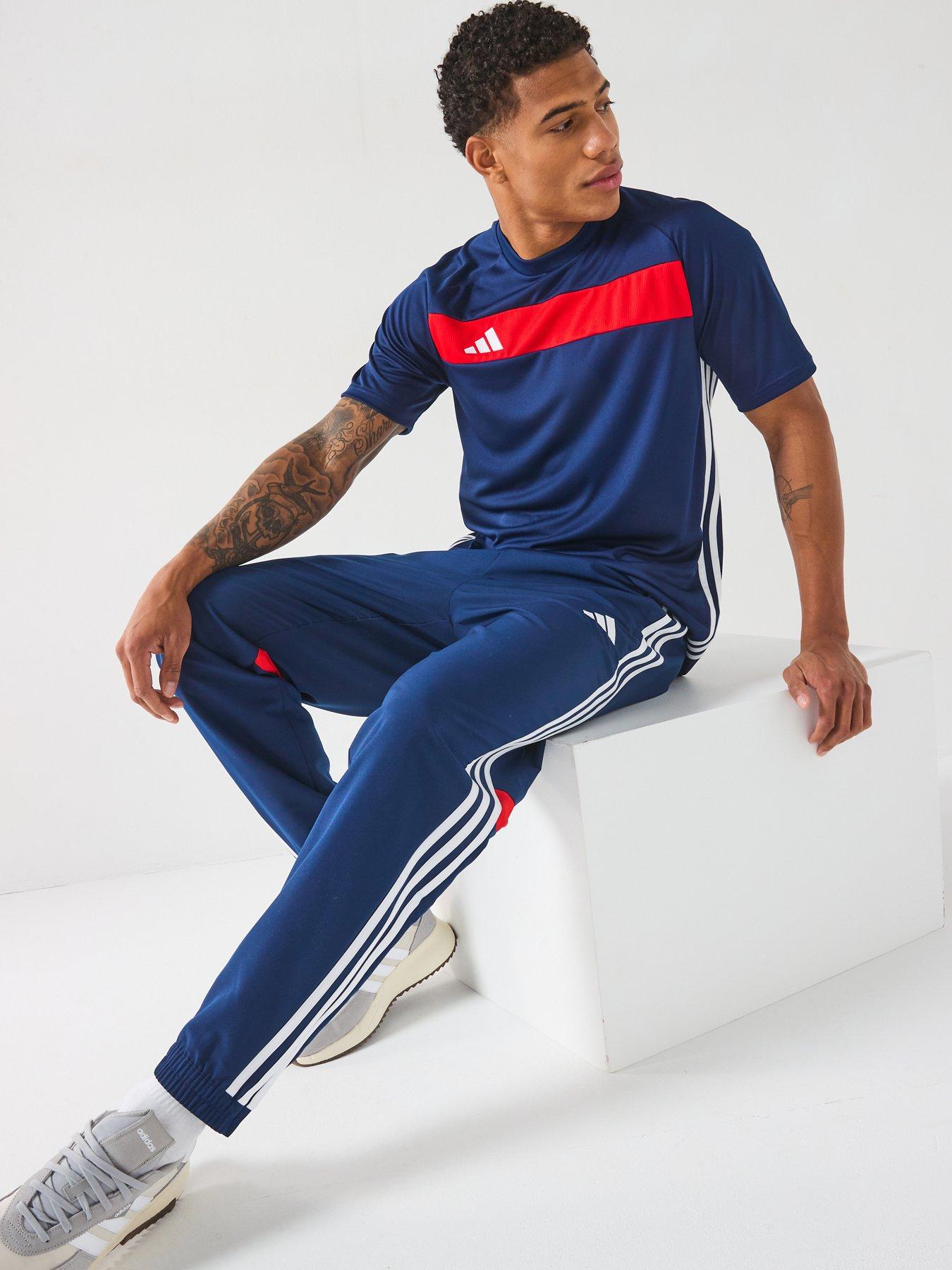 Image 5 of 6 of adidas Mens Tiro Essentials Tee - Navy