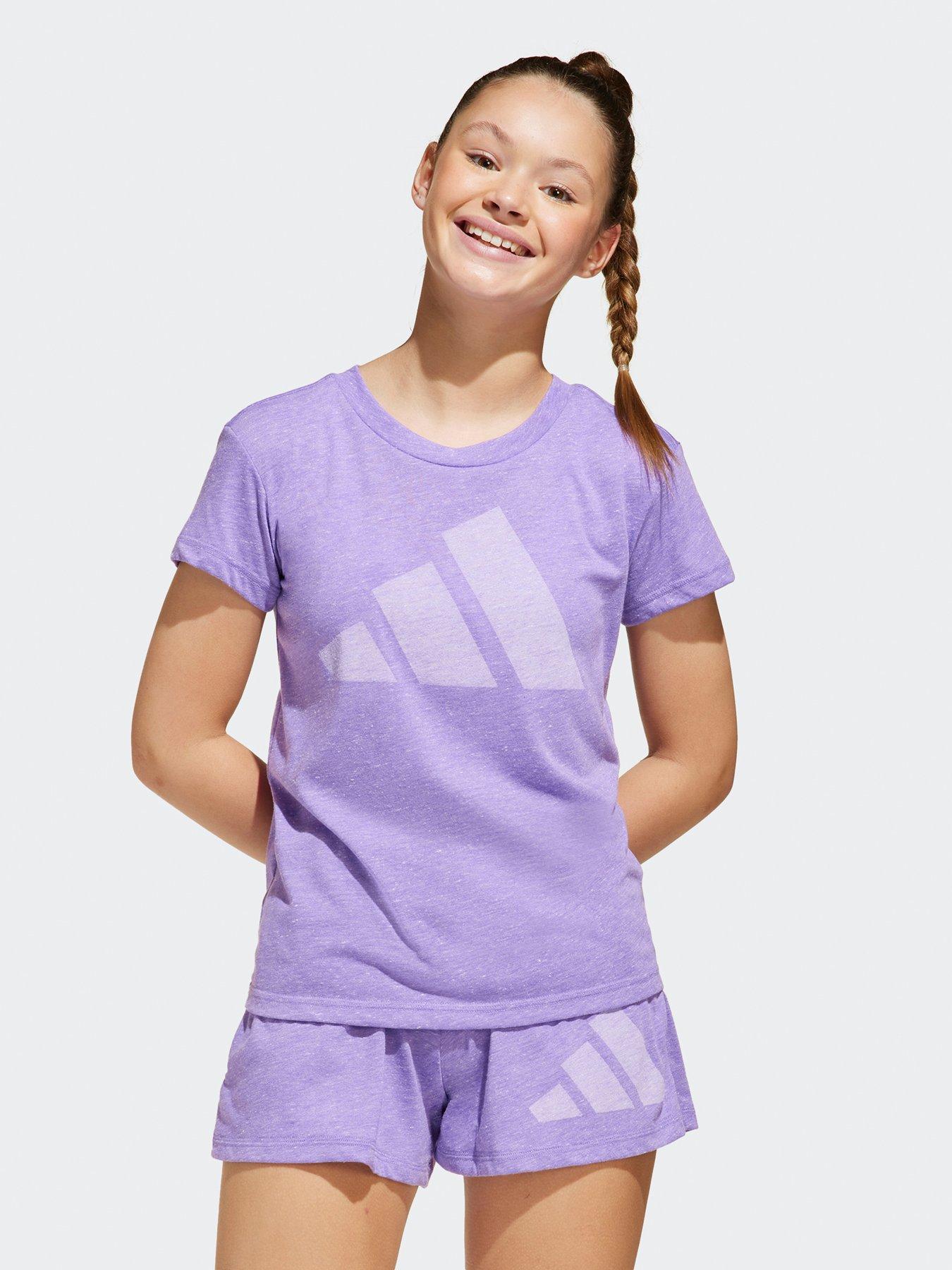 undefined Junior Girls Essentials T-Shirt  - Purple