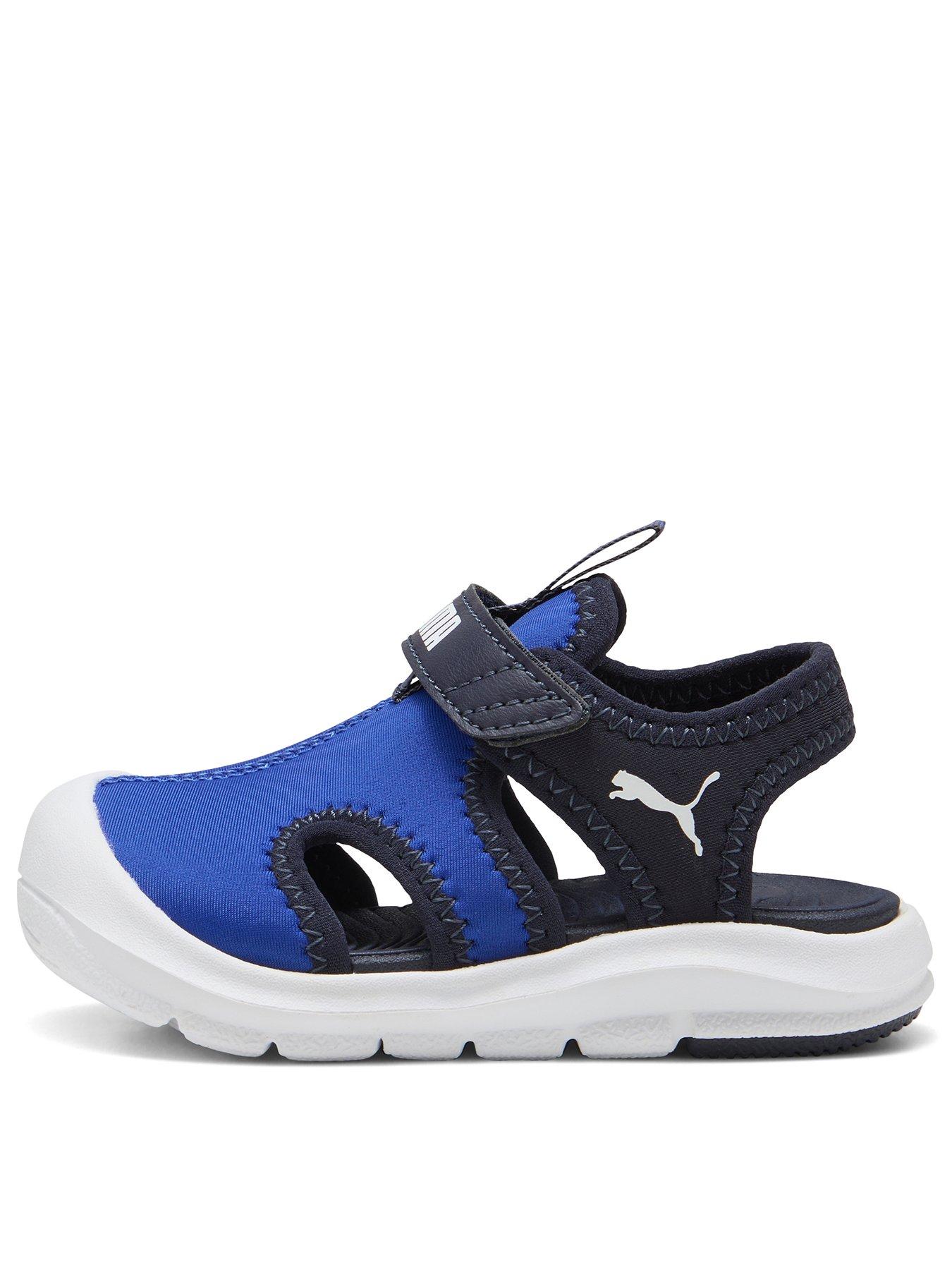 undefined Infant Boys Fun Racer Sandal - Vivid Blue-Puma White-New Navy