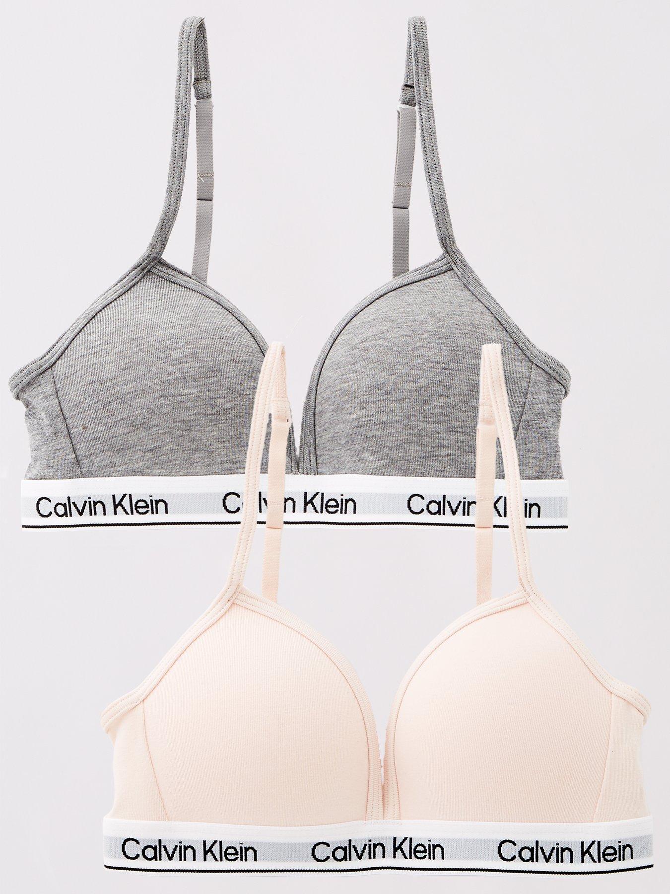 Calvin Klein Girls 2 Pack Triangle Bra - Multi