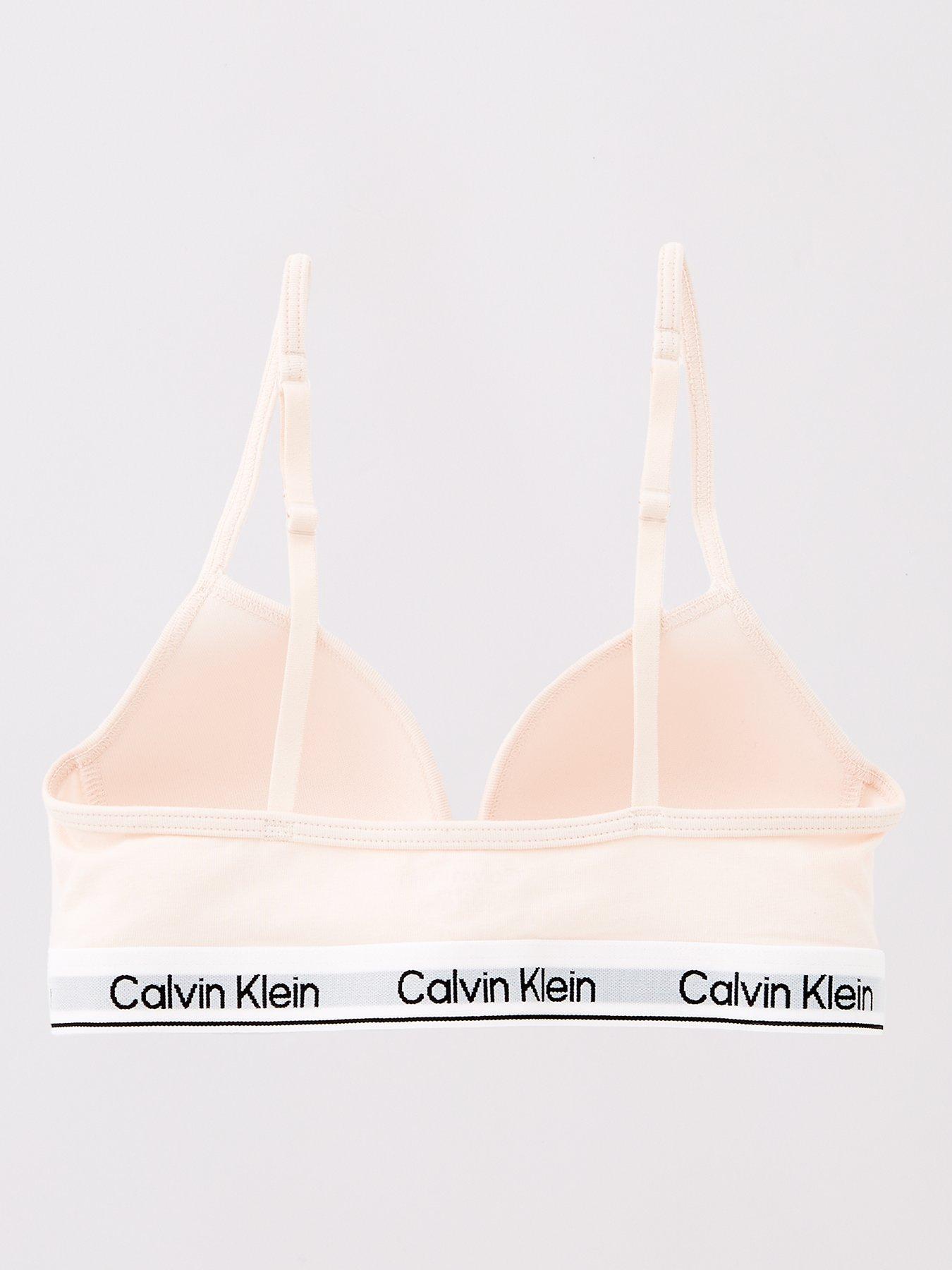 Image 3 of 5 of Calvin Klein Girls 2 Pack Triangle Bra - Multi