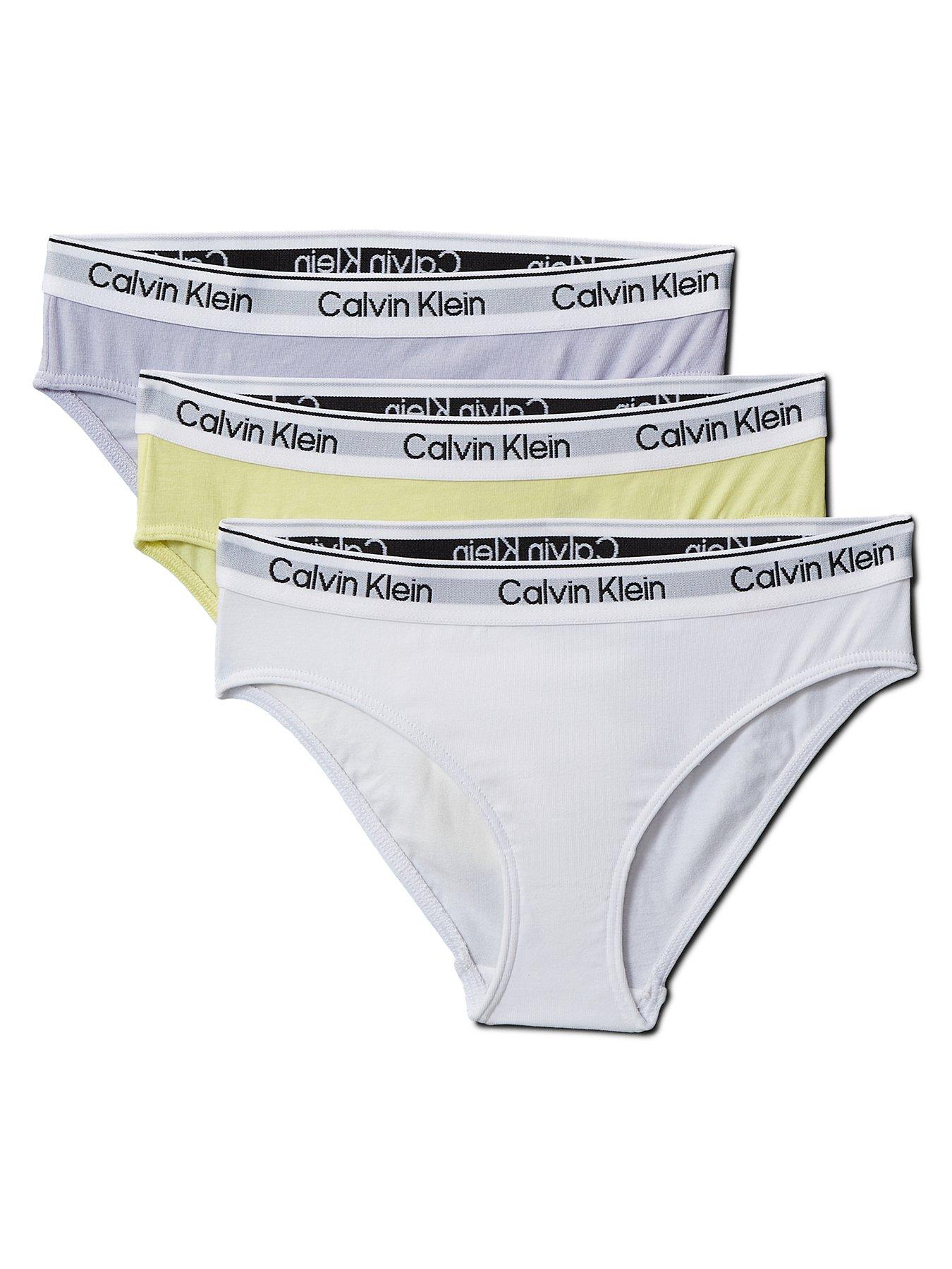 undefined Girls 3 Pack Modern Cotton Bikini Briefs - Multi