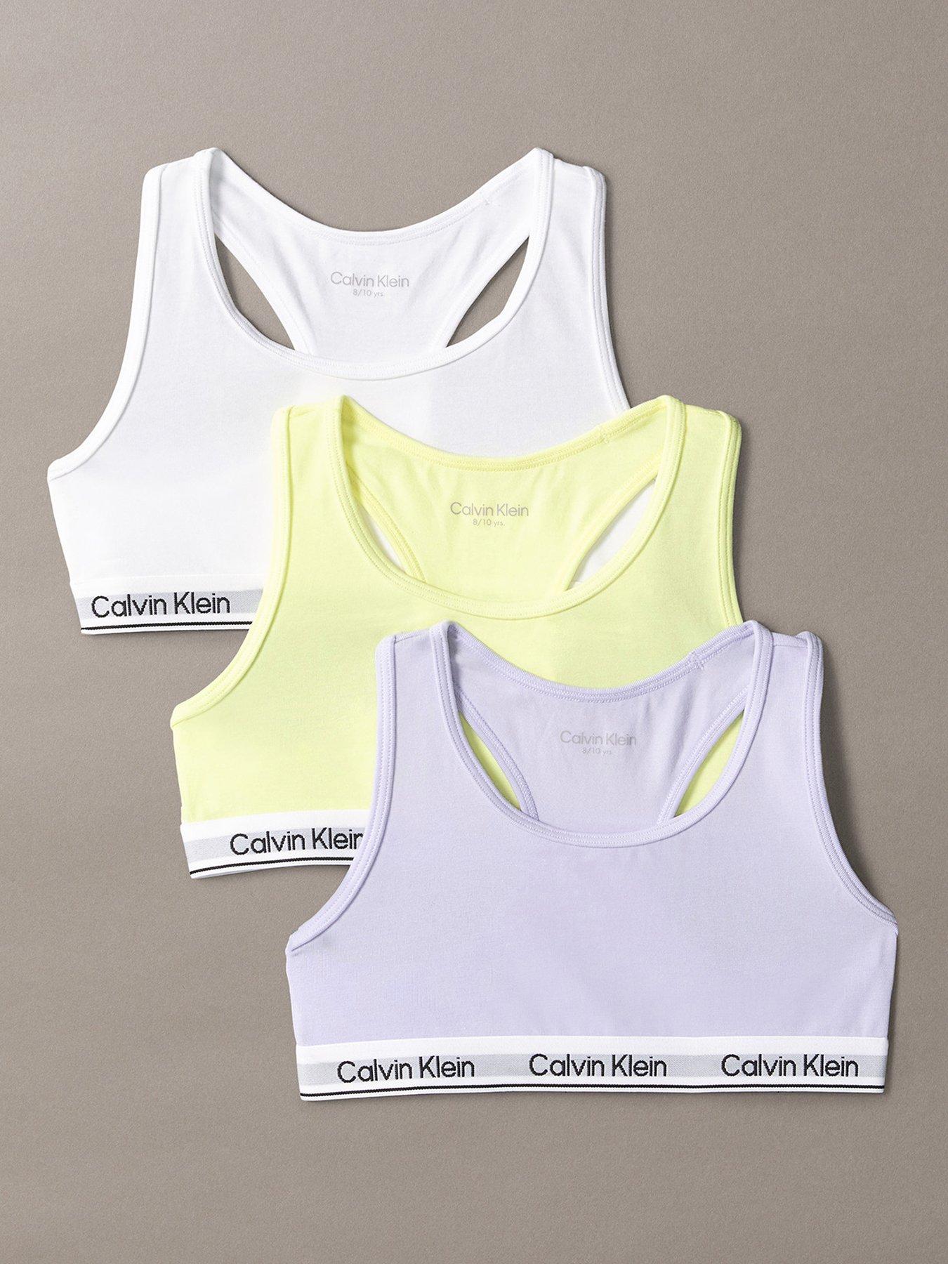undefined Girls 3 Pack Modern Cotton Bralette - Multi