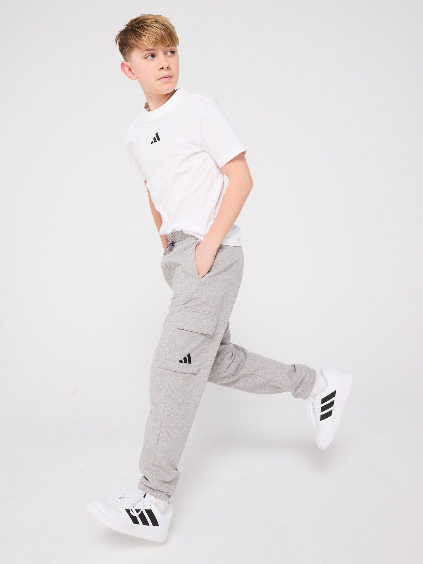 undefined Junior Boys Essentials Cargo Joggers  - Grey