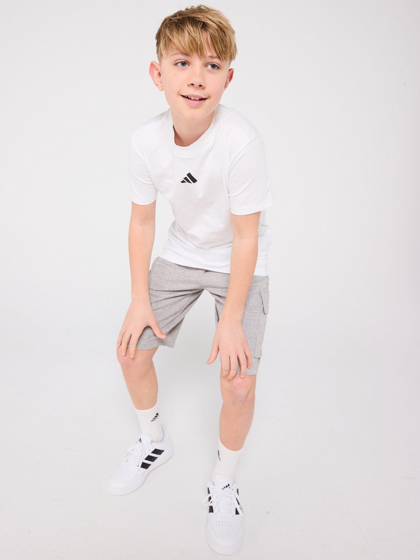 undefined Junior Boys Essentials Cargo Shorts  - Grey
