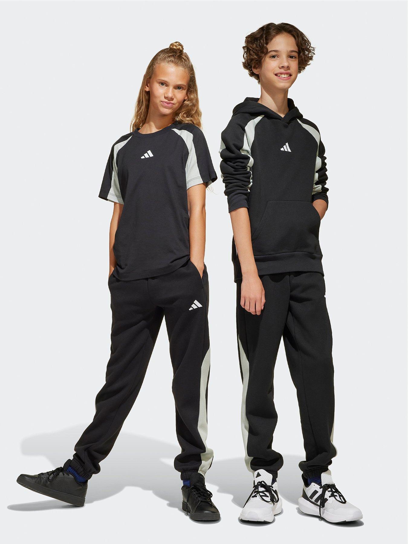 undefined Junior Boys Seasonal Essentials Colorblock Joggers  - Black
