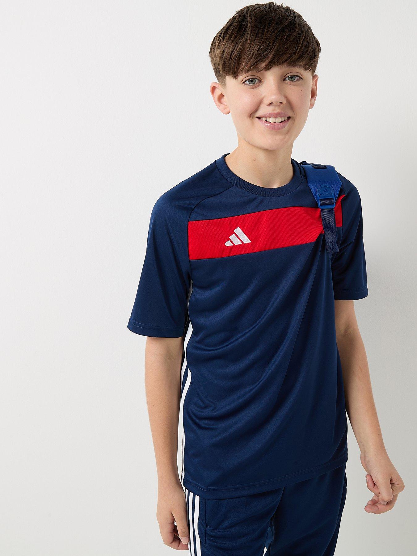 adidas: Youth Tiro Essentials Tee - Navy