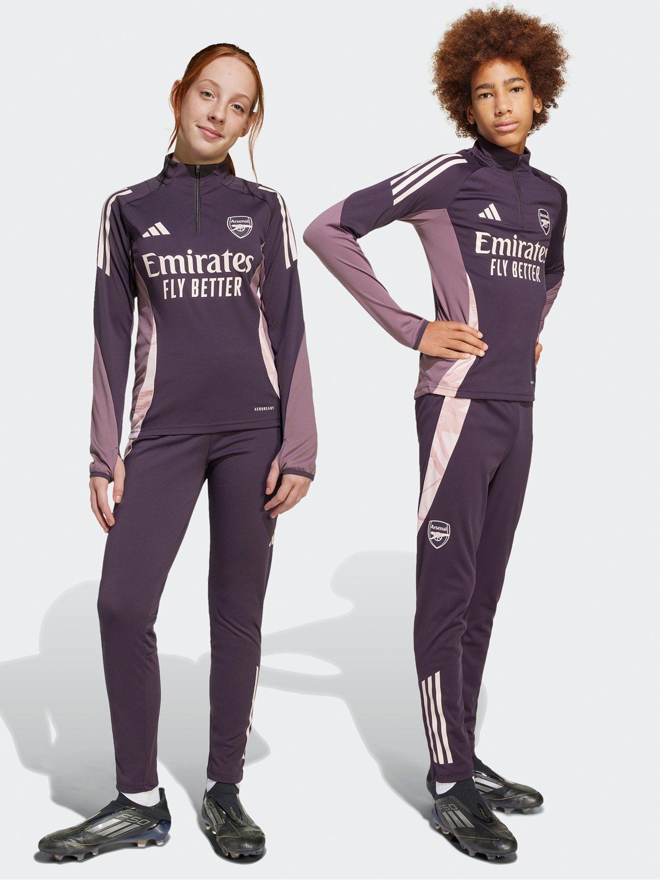 undefined Arsenal Youth Training Pant - Purple/Black