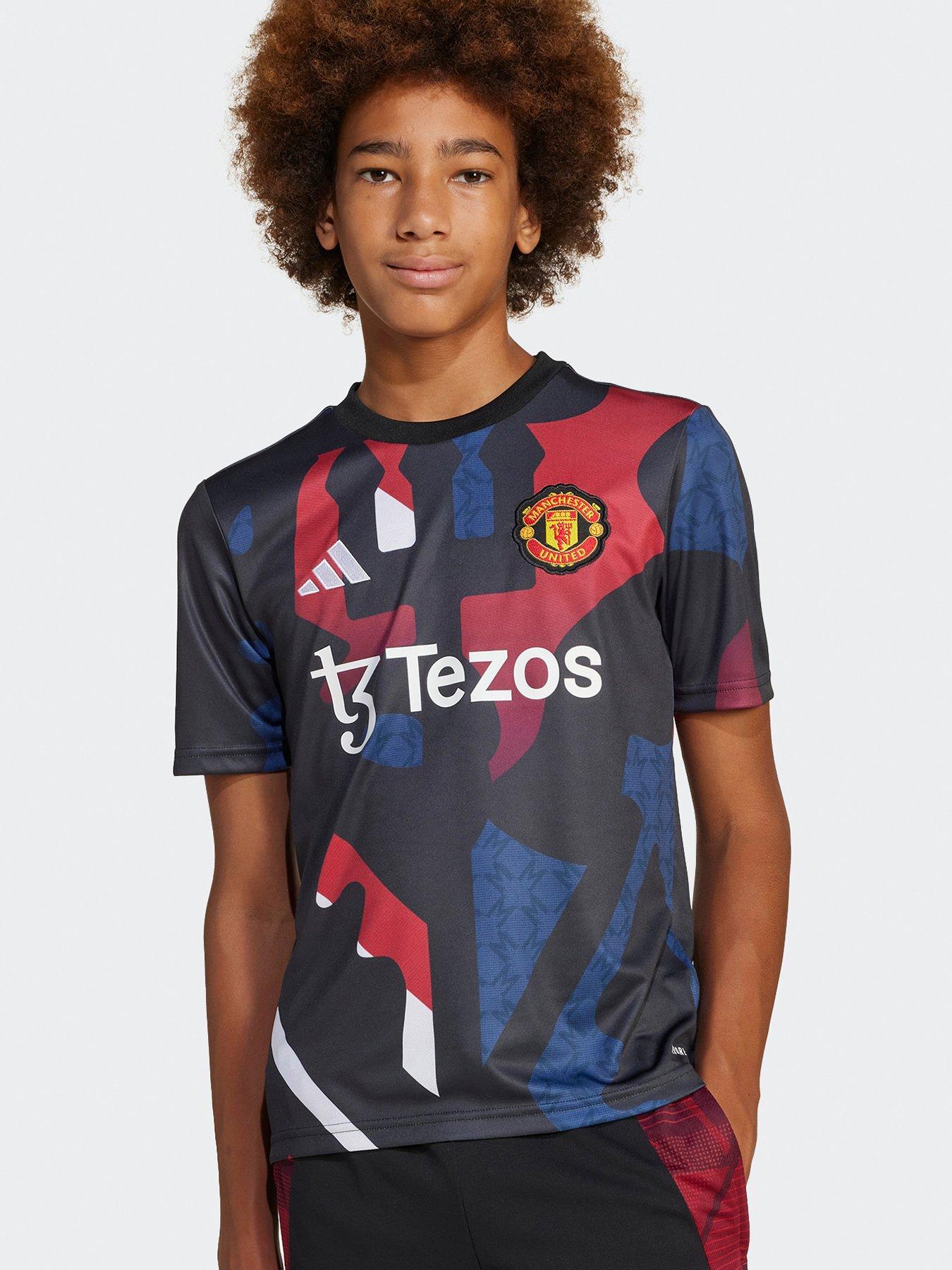 undefined Junior Manchester United Pre Match Shirt - Black