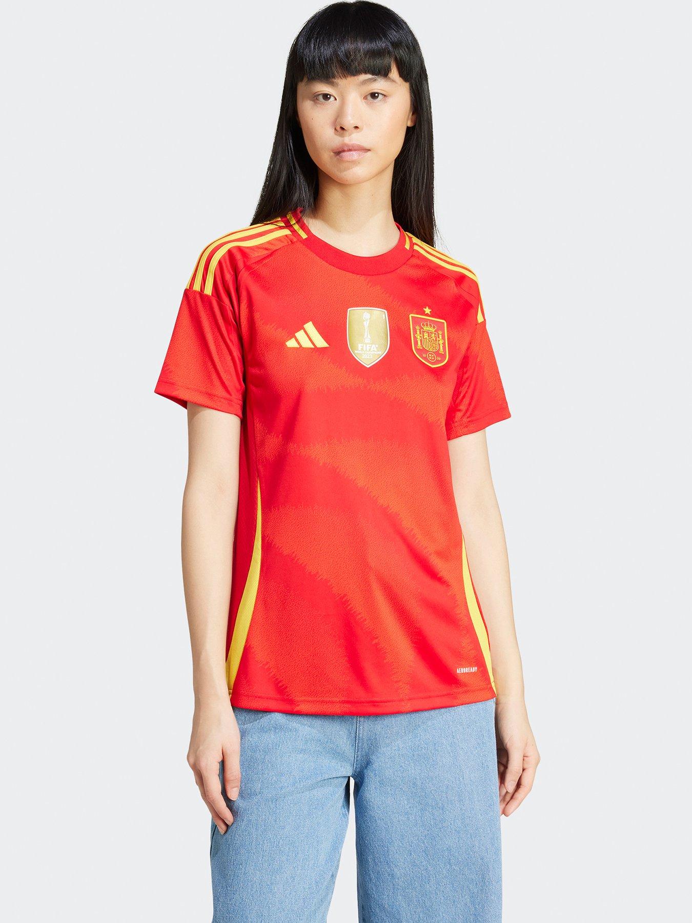 undefined Womens Spain 2025 Home Shirt - Red