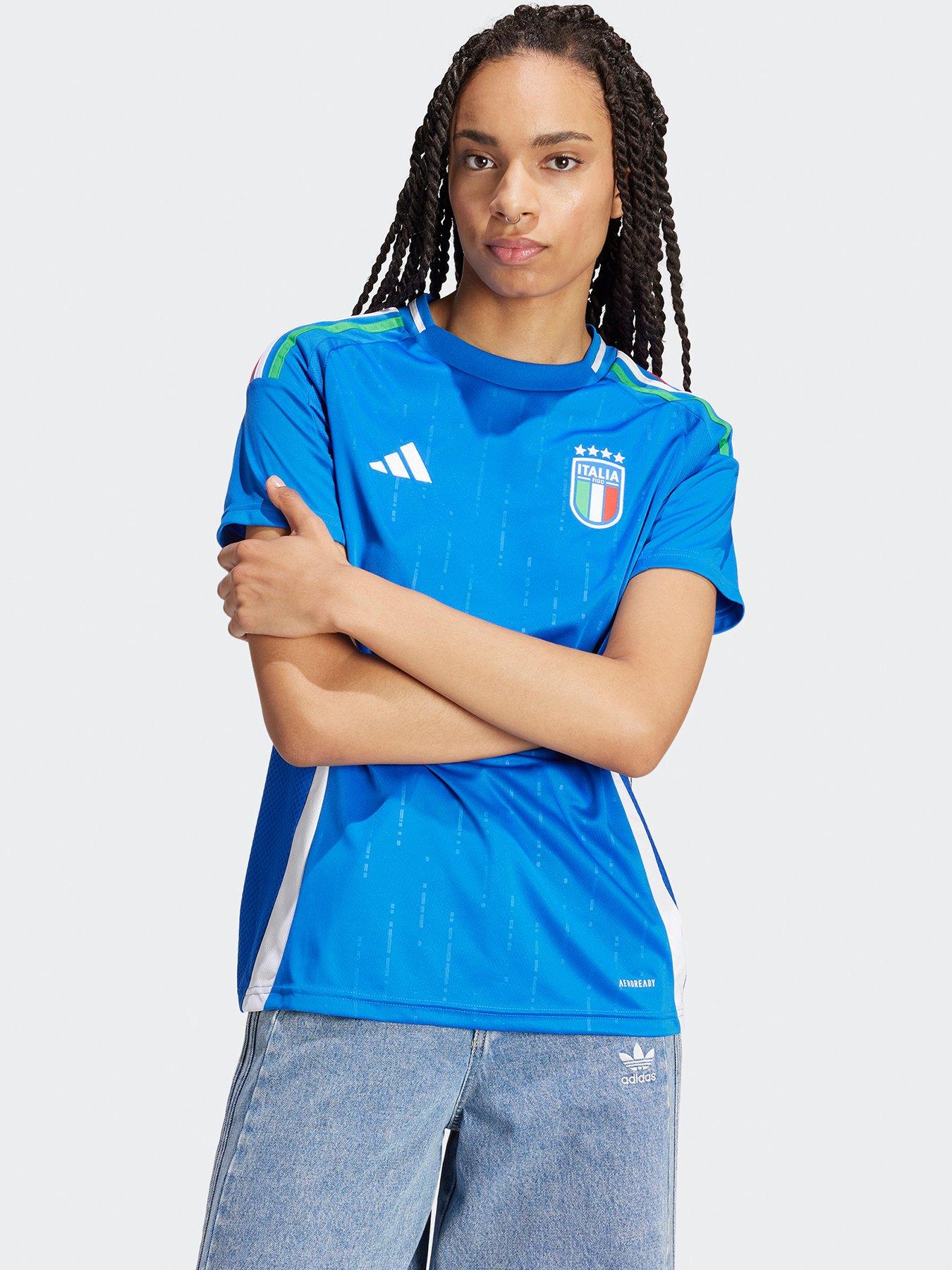 undefined Womens Italy 2025 Home Shirt - Blue
