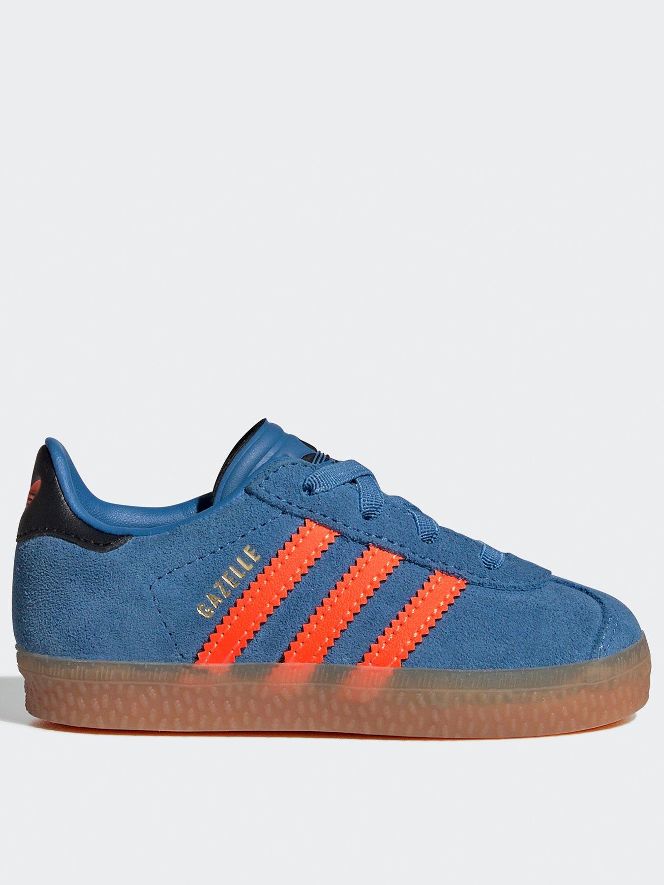 undefined Infant Unisex Gazelle Comfort Closure Elastic Laces Shoes Kids - Blue