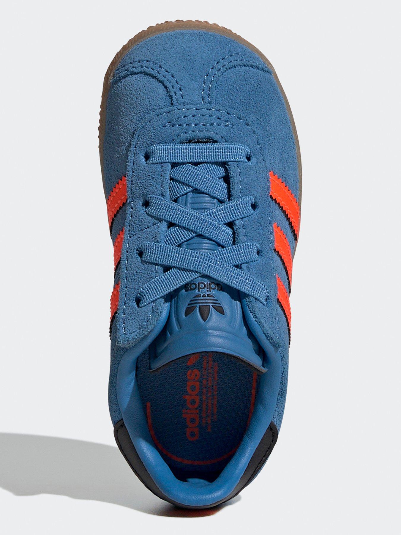 Image 4 of 8 of adidas Originals Infant Unisex Gazelle Comfort Closure Elastic Laces Shoes Kids - Blue
