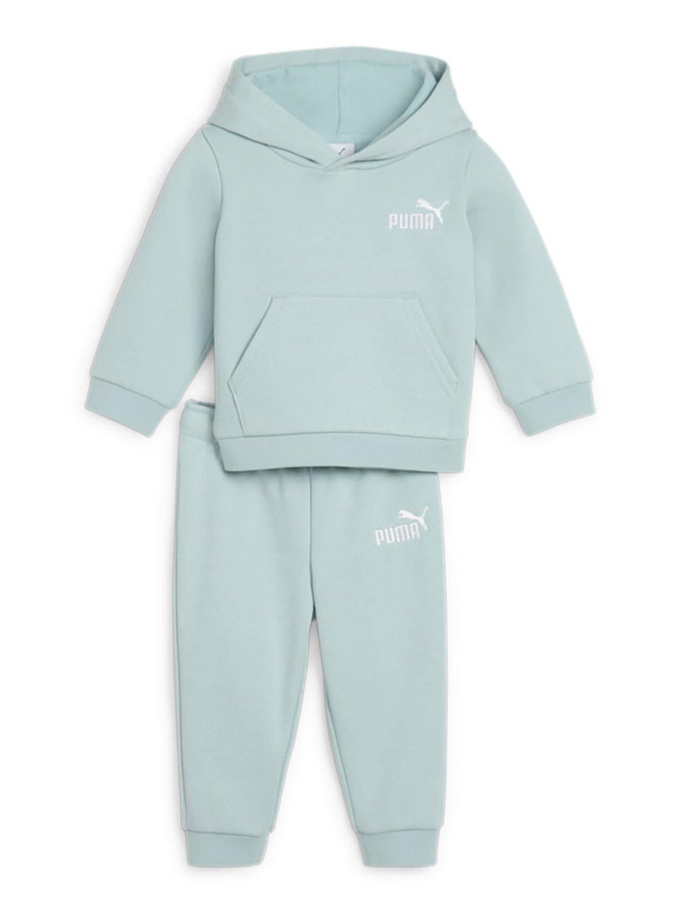 Puma Toddler Unisex Hoodie and Jogger Set - Mint