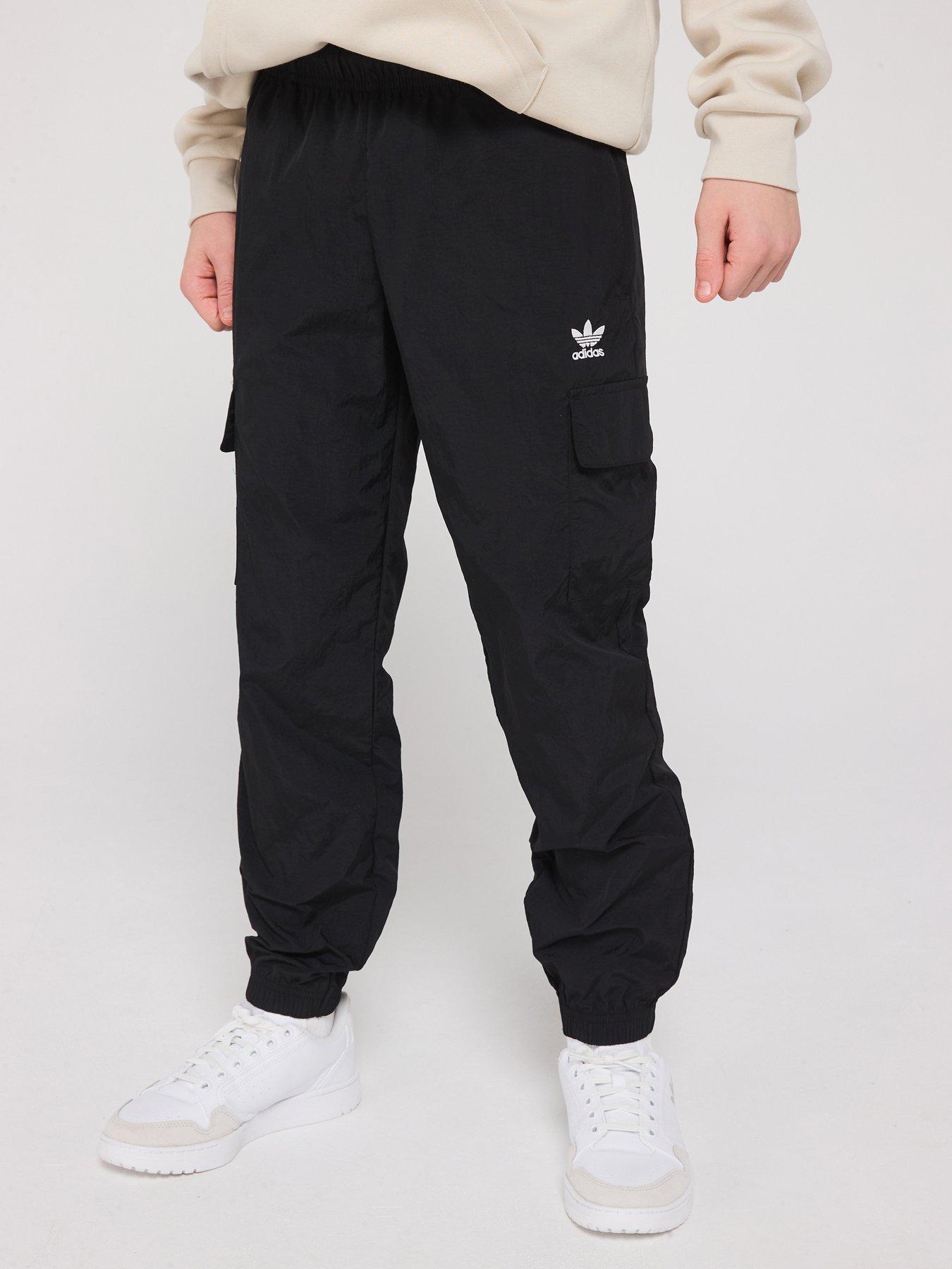 undefined Junior Boys Cargo Tracksuit Bottoms  - Black