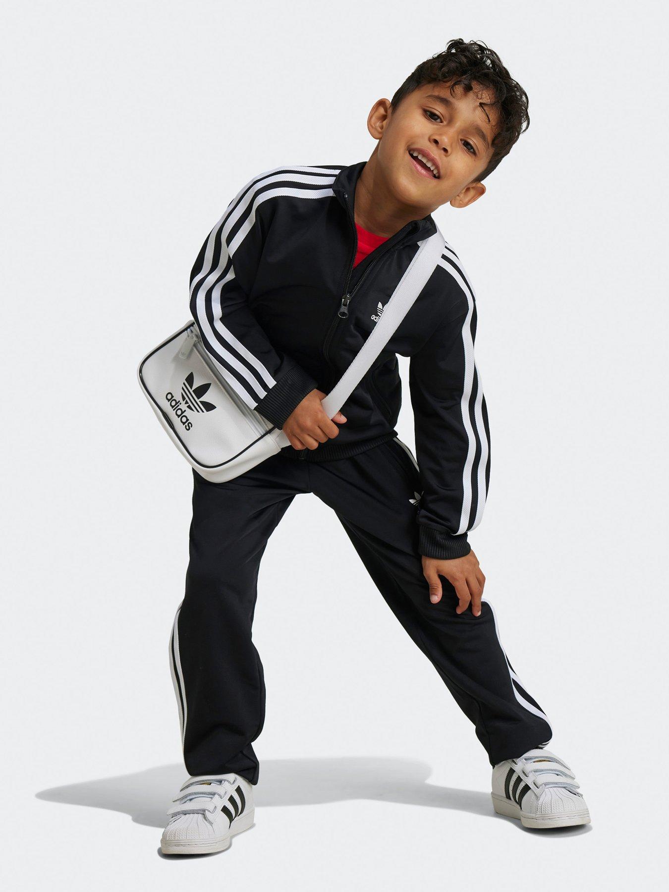Image 3 of 5 of adidas Originals Kids Unisex Adicolor Firebird Track Suit  - Black