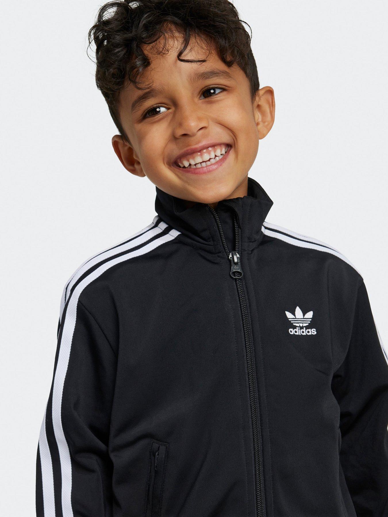 Image 4 of 5 of adidas Originals Kids Unisex Adicolor Firebird Track Suit  - Black