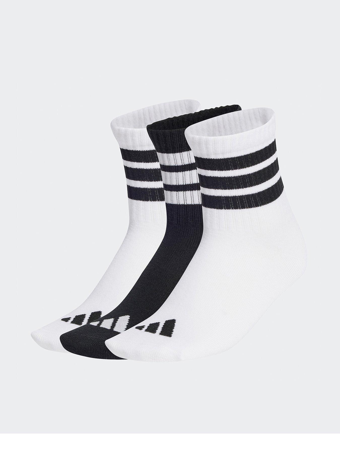 adidas Sportswear Junior Boys Ribbed Socks 3 Pairs - White