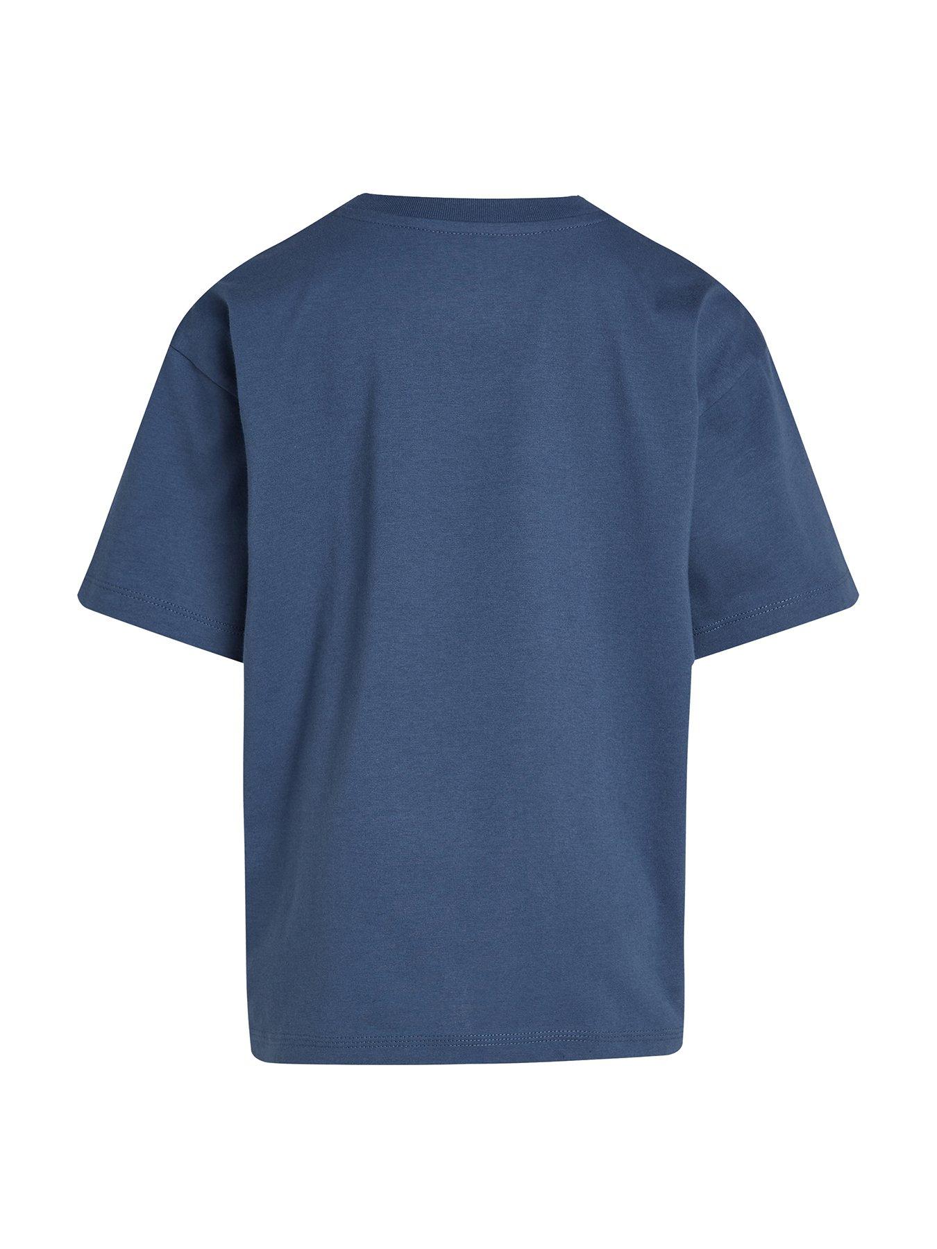 Image 5 of 5 of Calvin Klein Jeans Boys Bold Graphic Short Sleeve T-Shirt - Navy