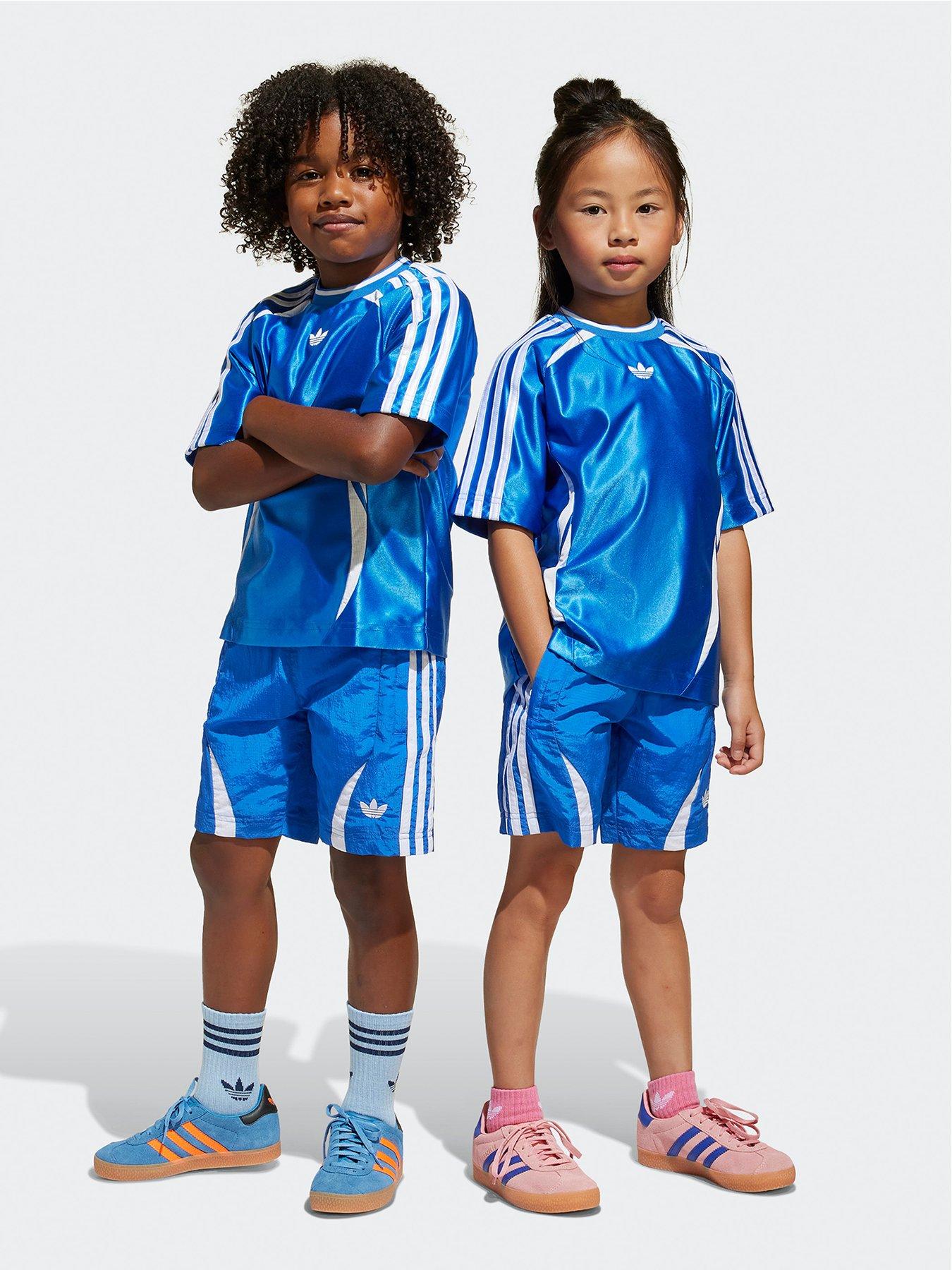 undefined Kids Unisex Teamgeist Shorts And T-shirt Set - Blue