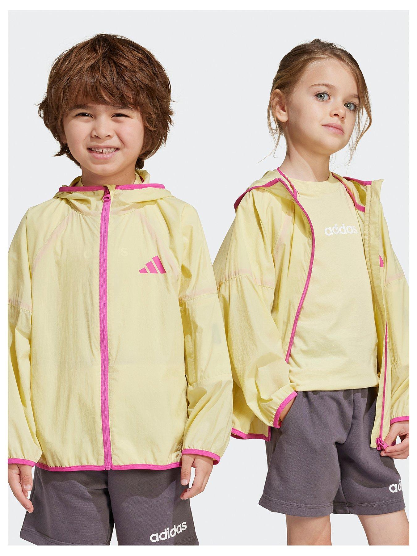 undefined Kids Unisex Lightweight Windbreaker Kids - Yellow
